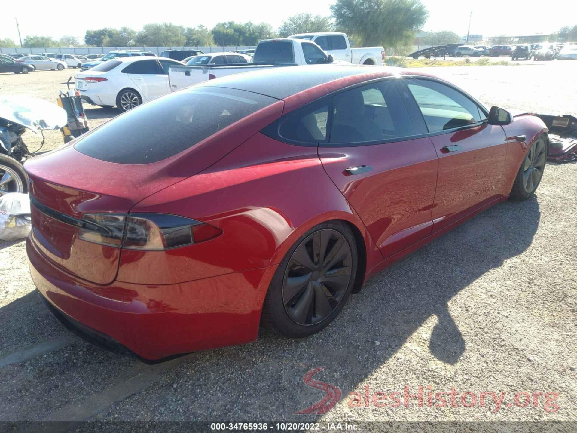 5YJSA1E5XNF459531 2022 TESLA MODEL S