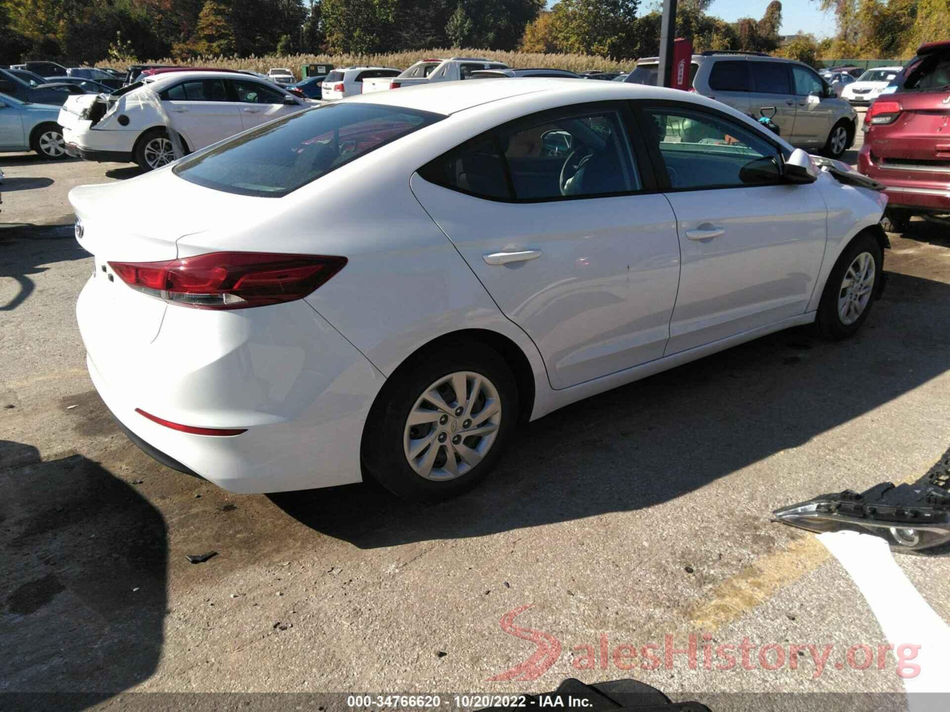 5NPD74LF0JH275893 2018 HYUNDAI ELANTRA