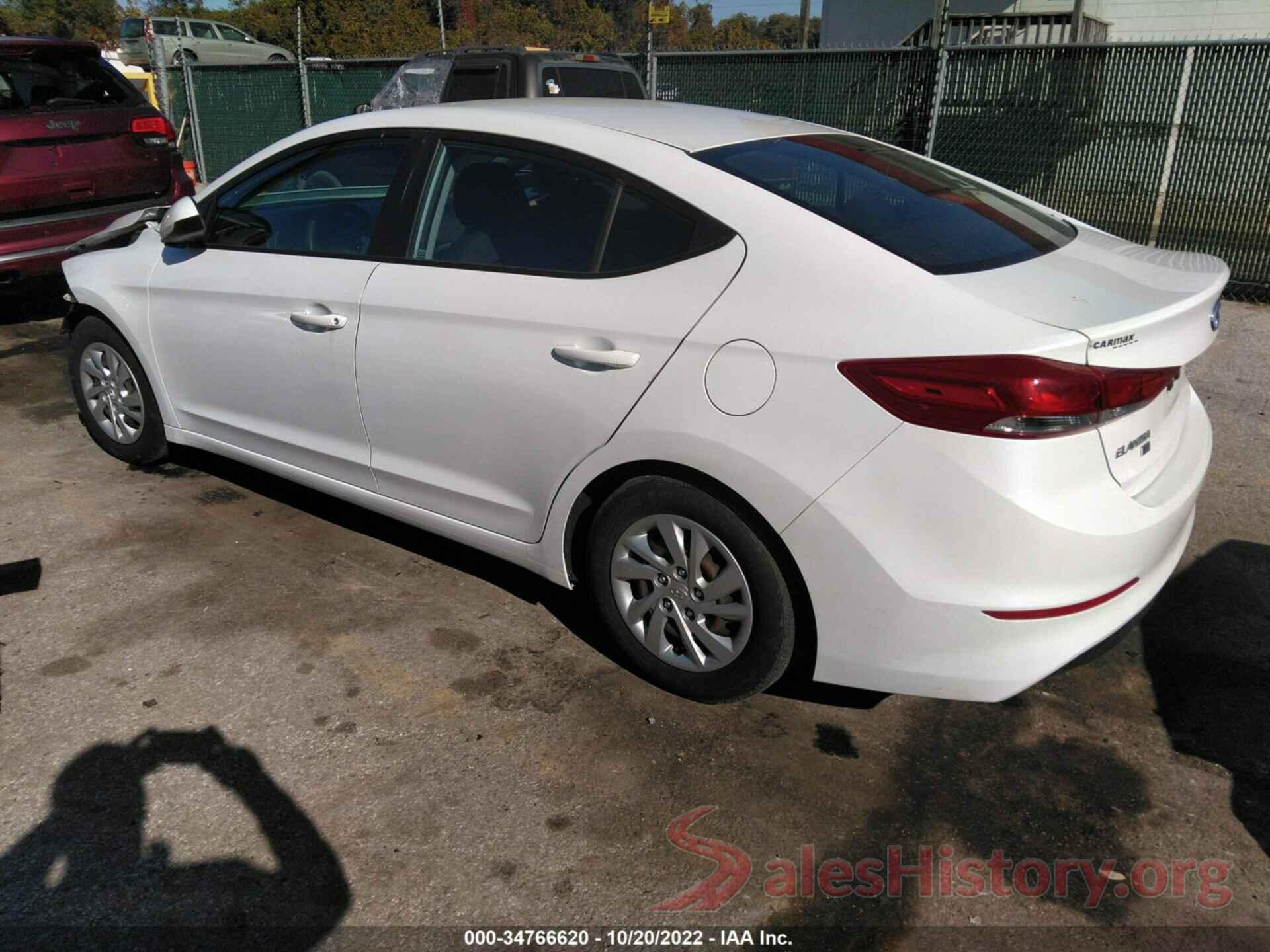 5NPD74LF0JH275893 2018 HYUNDAI ELANTRA