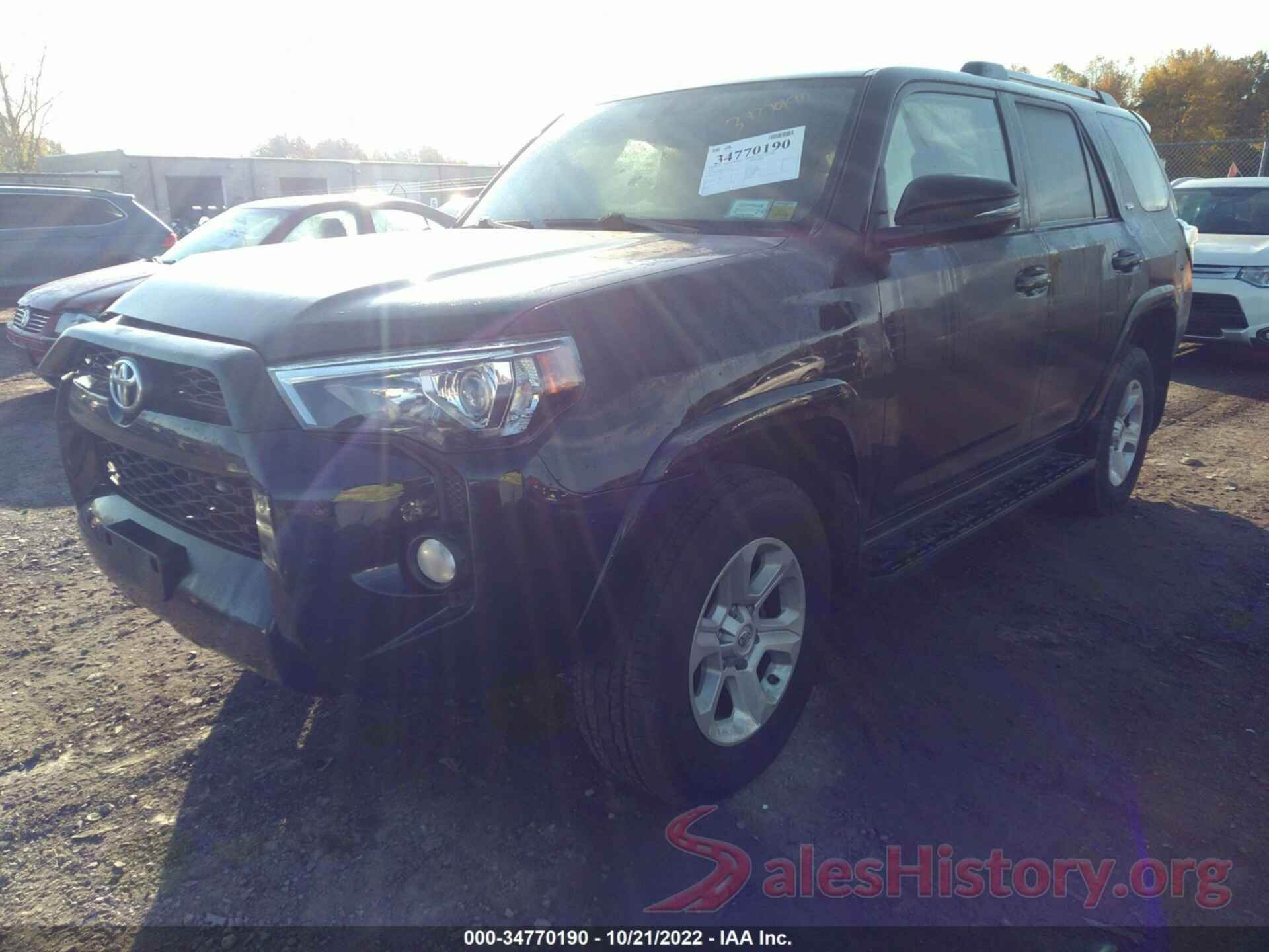 JTEBU5JR2K5720411 2019 TOYOTA 4RUNNER