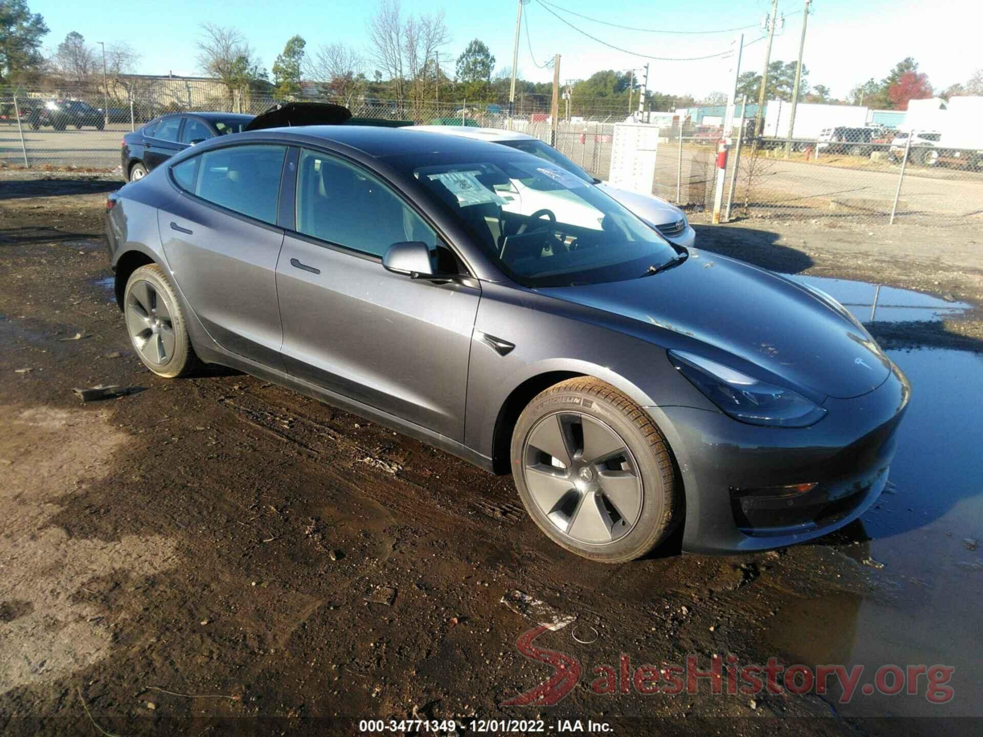 5YJ3E1EA0NF331868 2022 TESLA MODEL 3