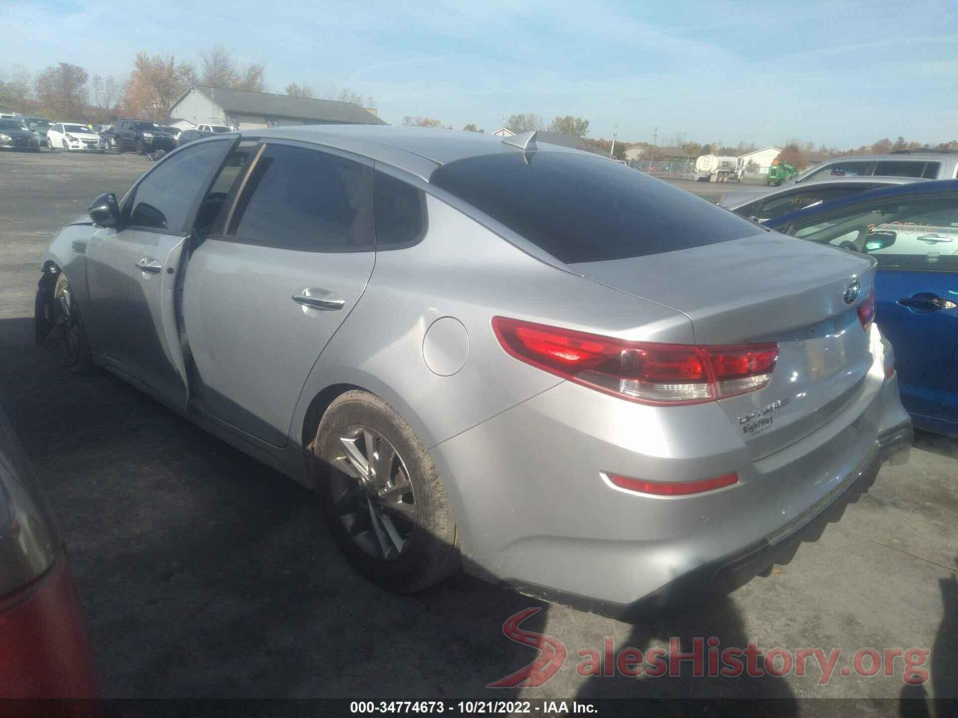 5XXGT4L35KG283807 2019 KIA OPTIMA