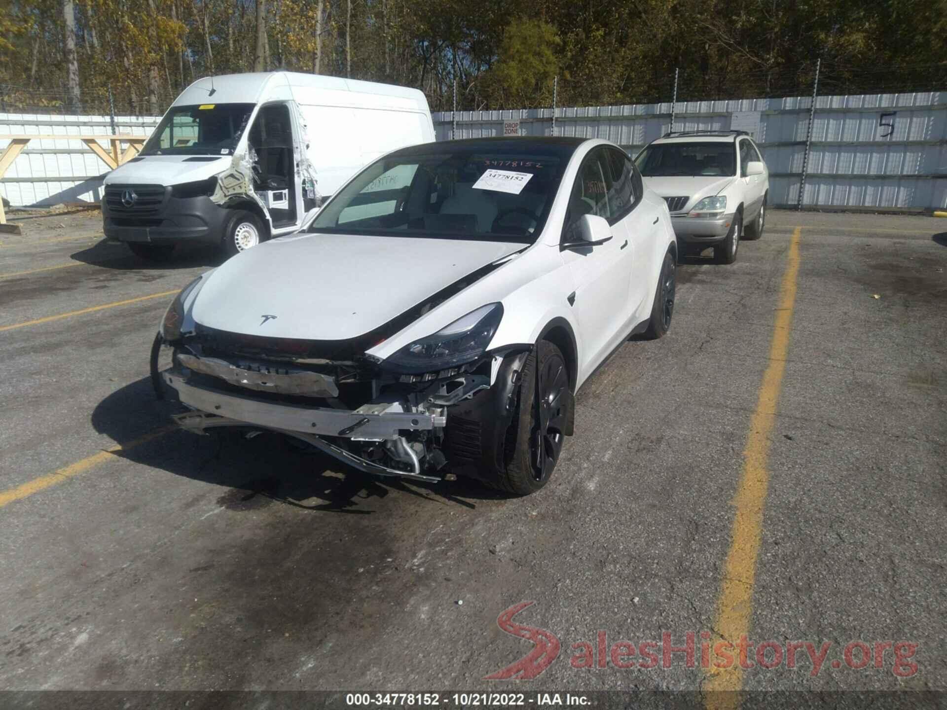 7SAYGDEF9NF415655 2022 TESLA MODEL Y