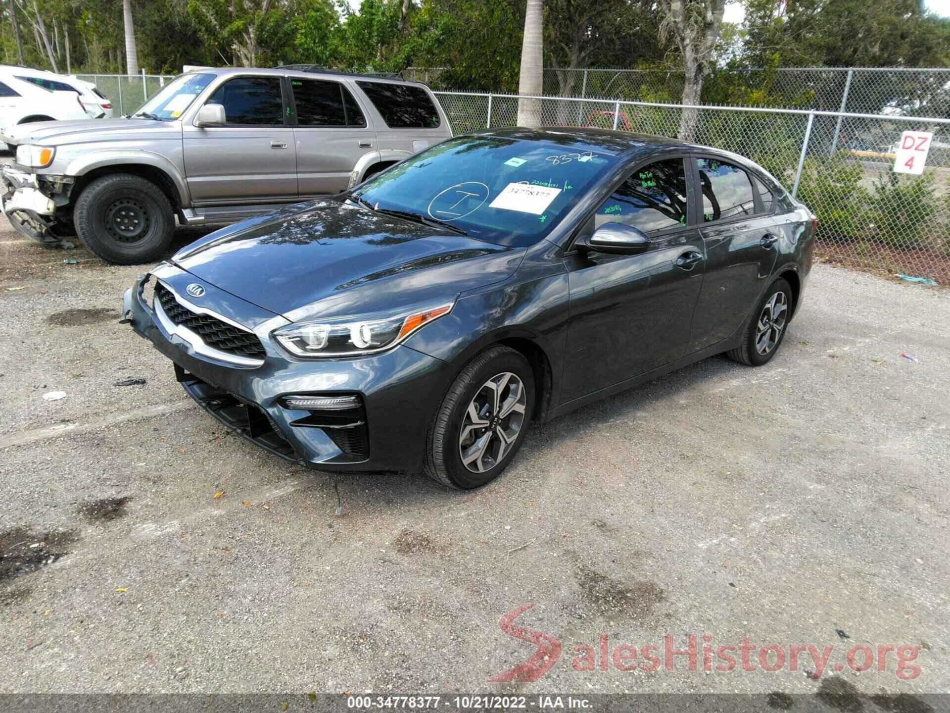 3KPF24AD8LE214288 2020 KIA FORTE