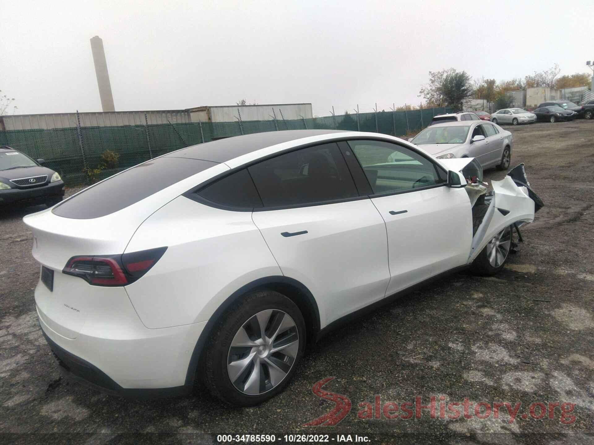 7SAYGDEE6NF366745 2022 TESLA MODEL Y