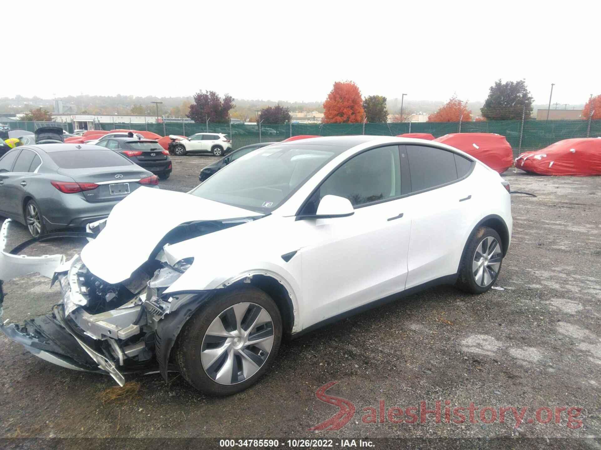 7SAYGDEE6NF366745 2022 TESLA MODEL Y