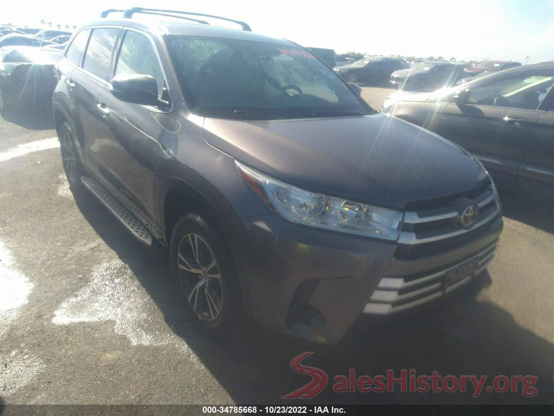 5TDZARFH4KS055198 2019 TOYOTA HIGHLANDER