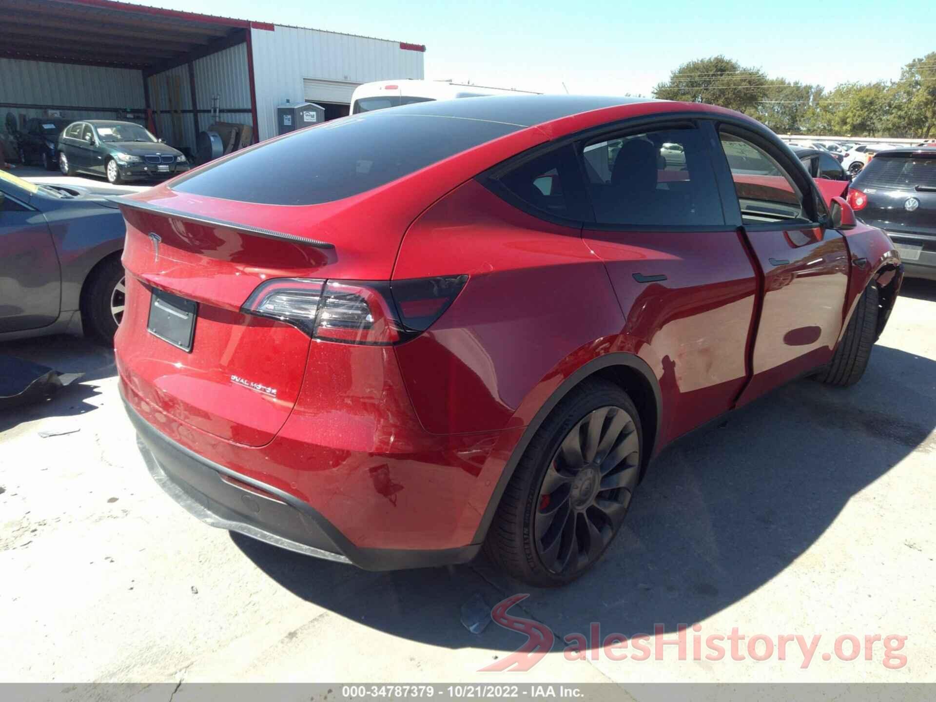 7SAYGDEF9NF539649 2022 TESLA MODEL Y