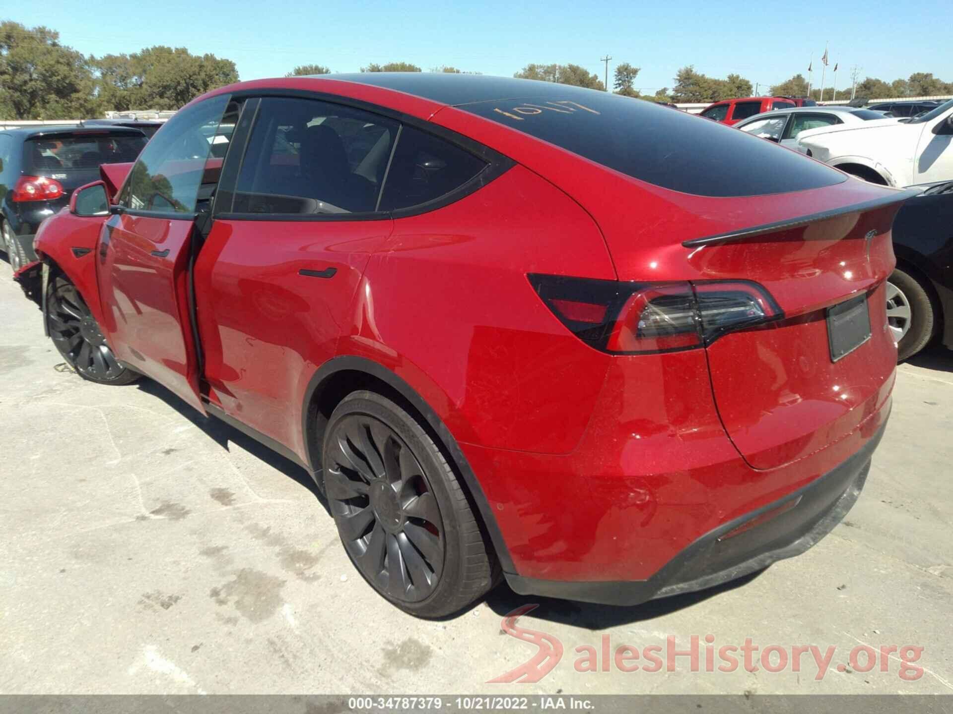 7SAYGDEF9NF539649 2022 TESLA MODEL Y