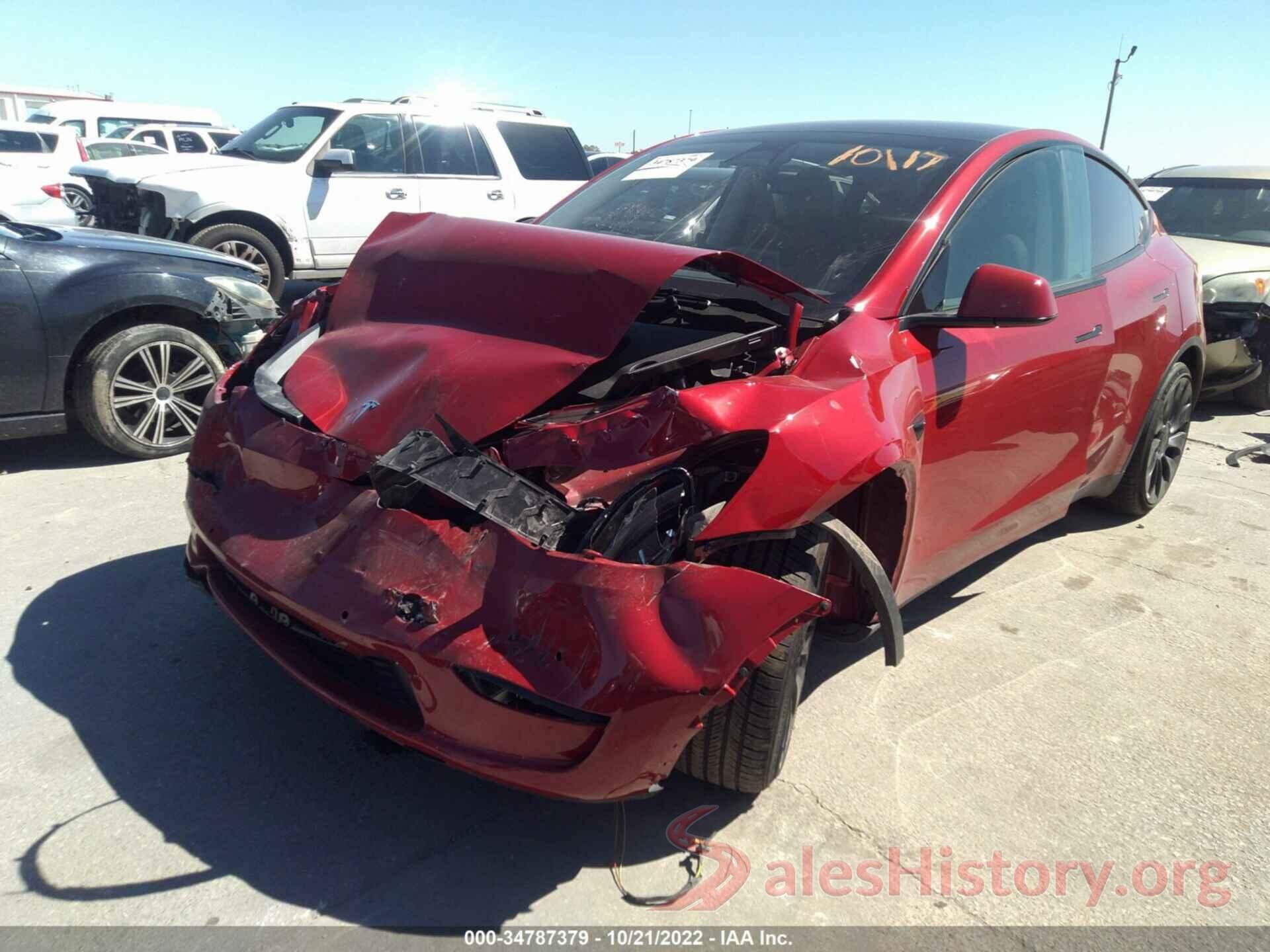 7SAYGDEF9NF539649 2022 TESLA MODEL Y