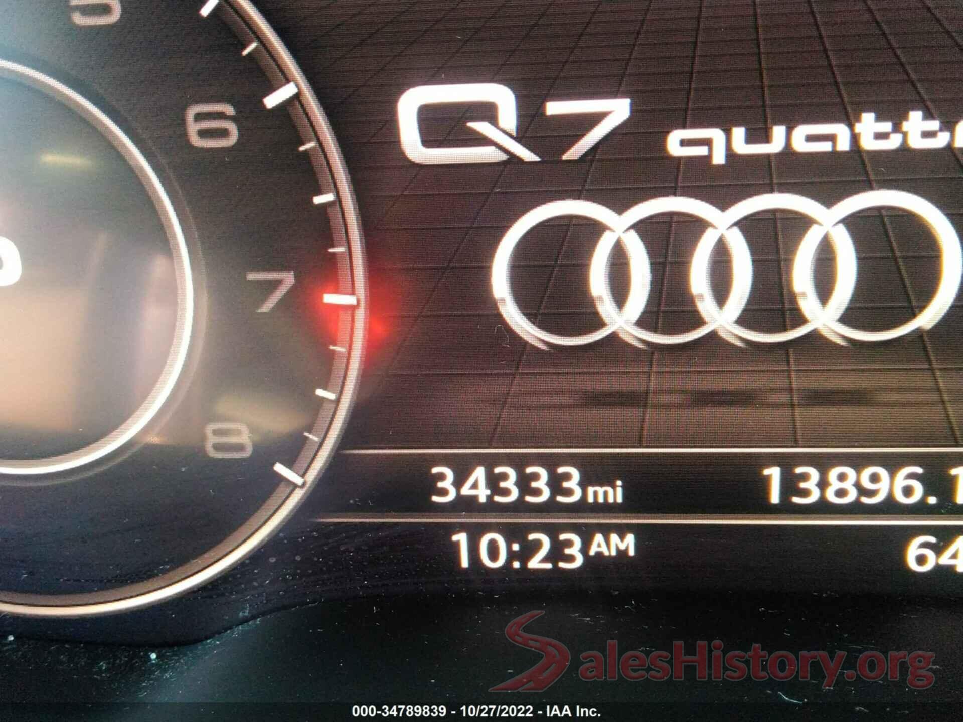 WA1LAAF79KD026137 2019 AUDI Q7