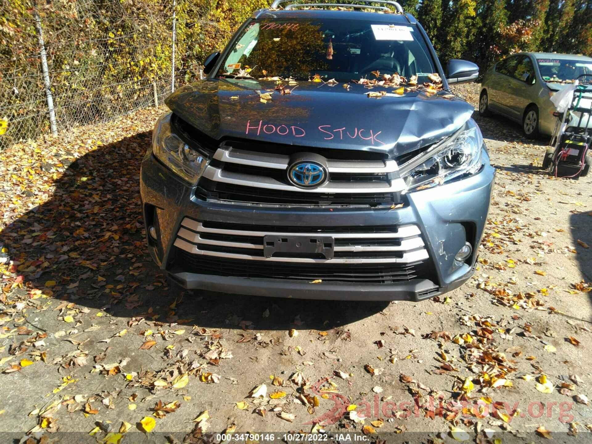 5TDJGRFH9KS058108 2019 TOYOTA HIGHLANDER