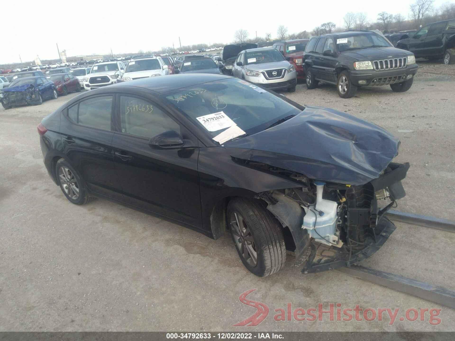 5NPD84LF3JH357114 2018 HYUNDAI ELANTRA