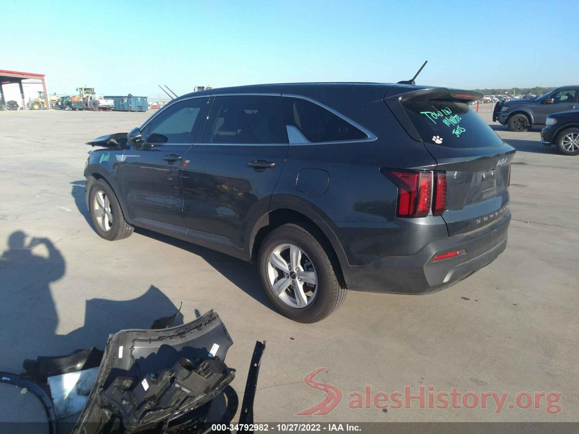 5XYRG4LC5NG114058 2022 KIA SORENTO