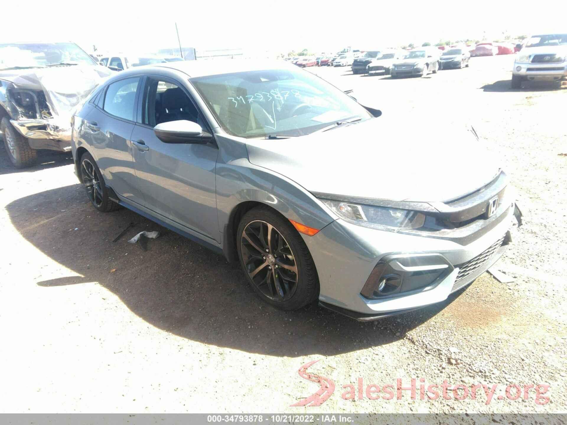 SHHFK7H48MU228175 2021 HONDA CIVIC HATCHBACK