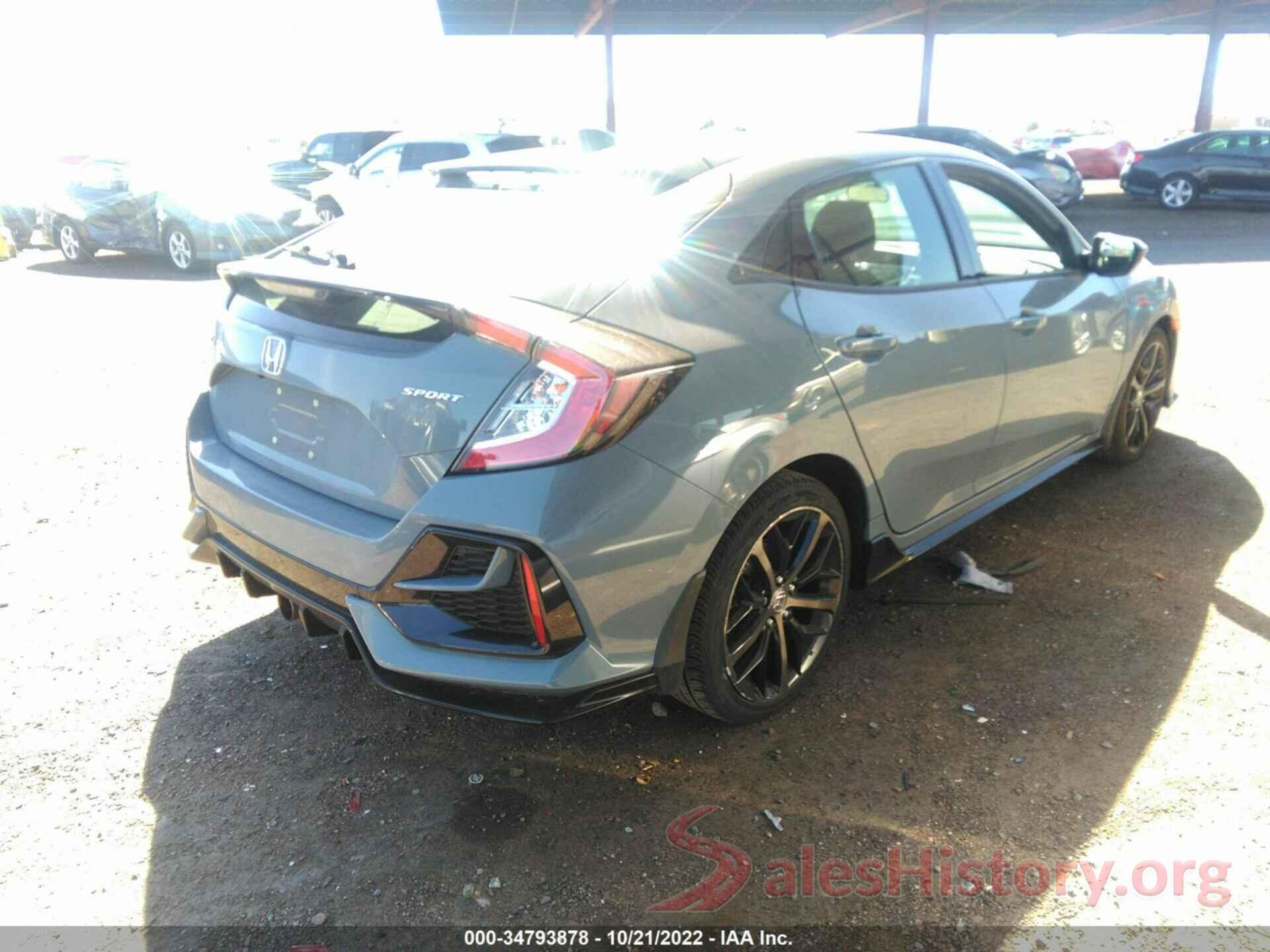 SHHFK7H48MU228175 2021 HONDA CIVIC HATCHBACK