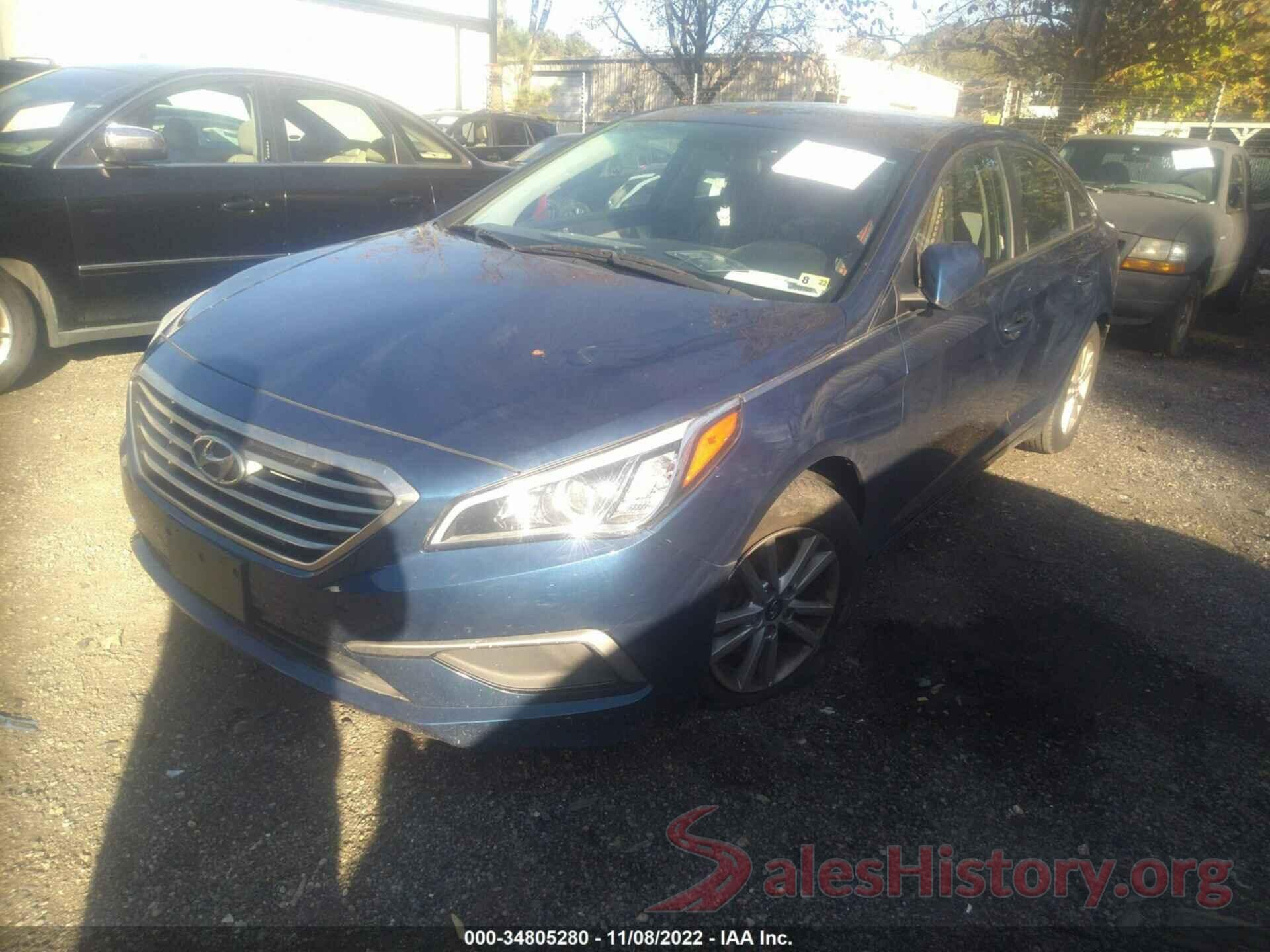 5NPE24AF2HH569599 2017 HYUNDAI SONATA