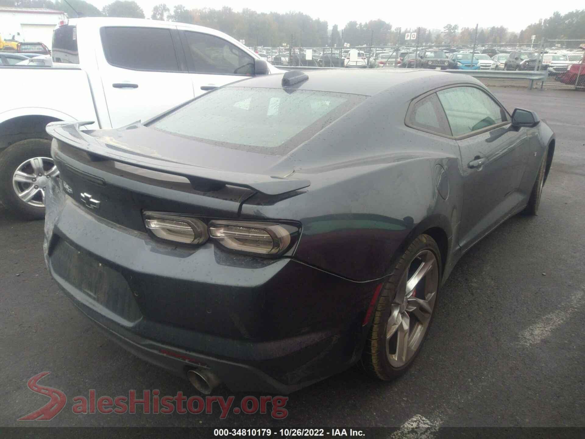 2021 CHEVROLET CAMARO VIN 1G1FH1R78M0129076, rear driver side