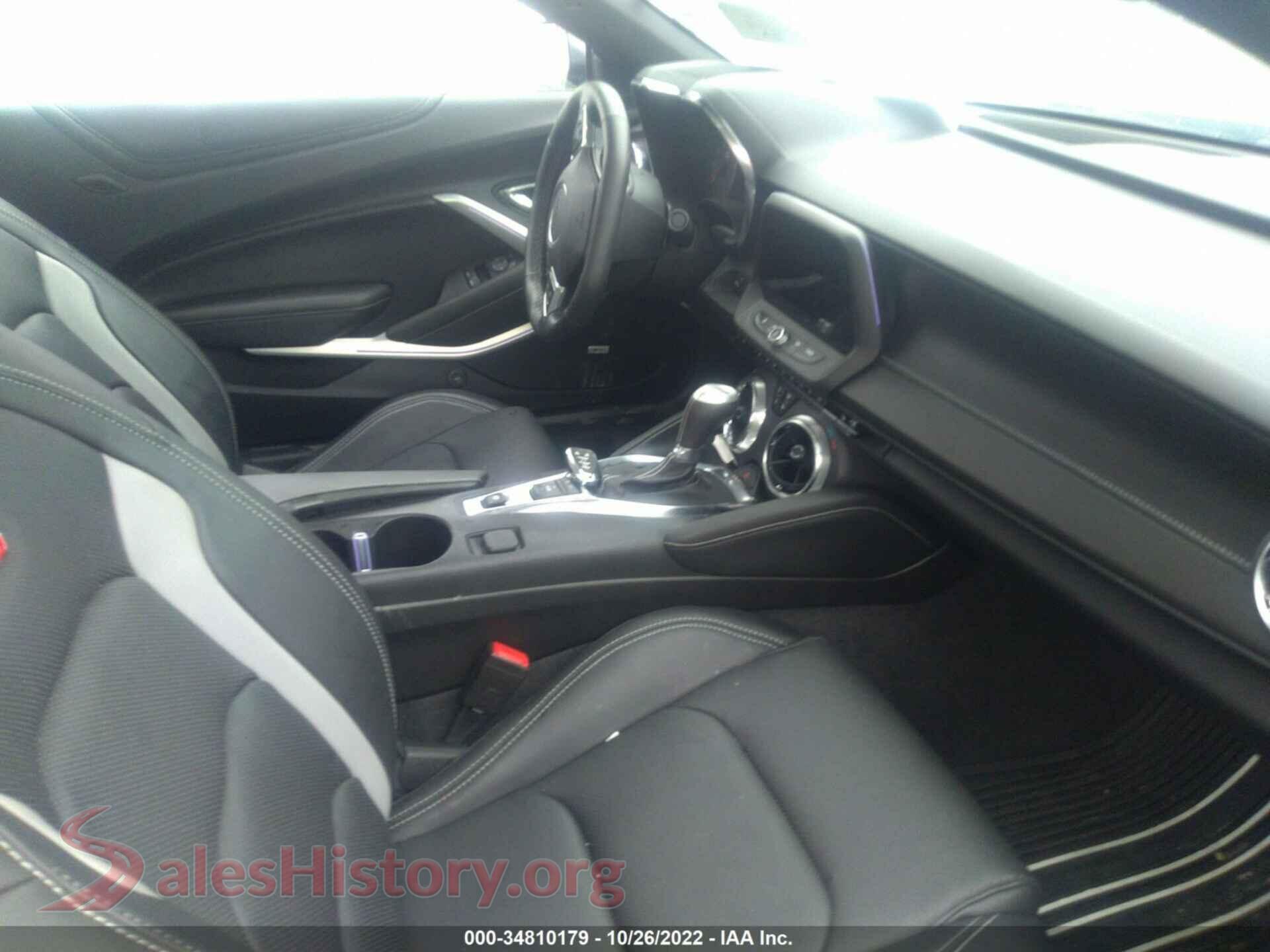 2021 CHEVROLET CAMARO VIN 1G1FH1R78M0129076, rear view