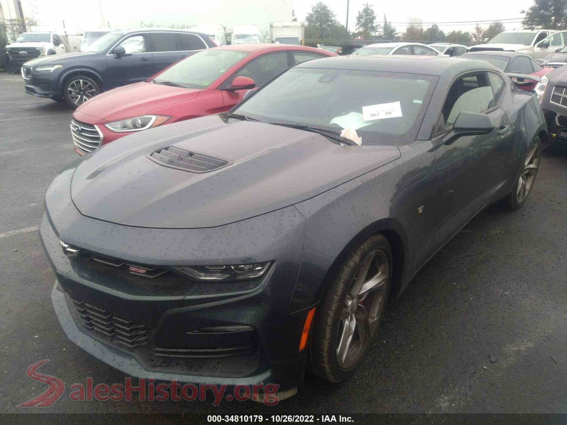 2021 CHEVROLET CAMARO VIN 1G1FH1R78M0129076, front view