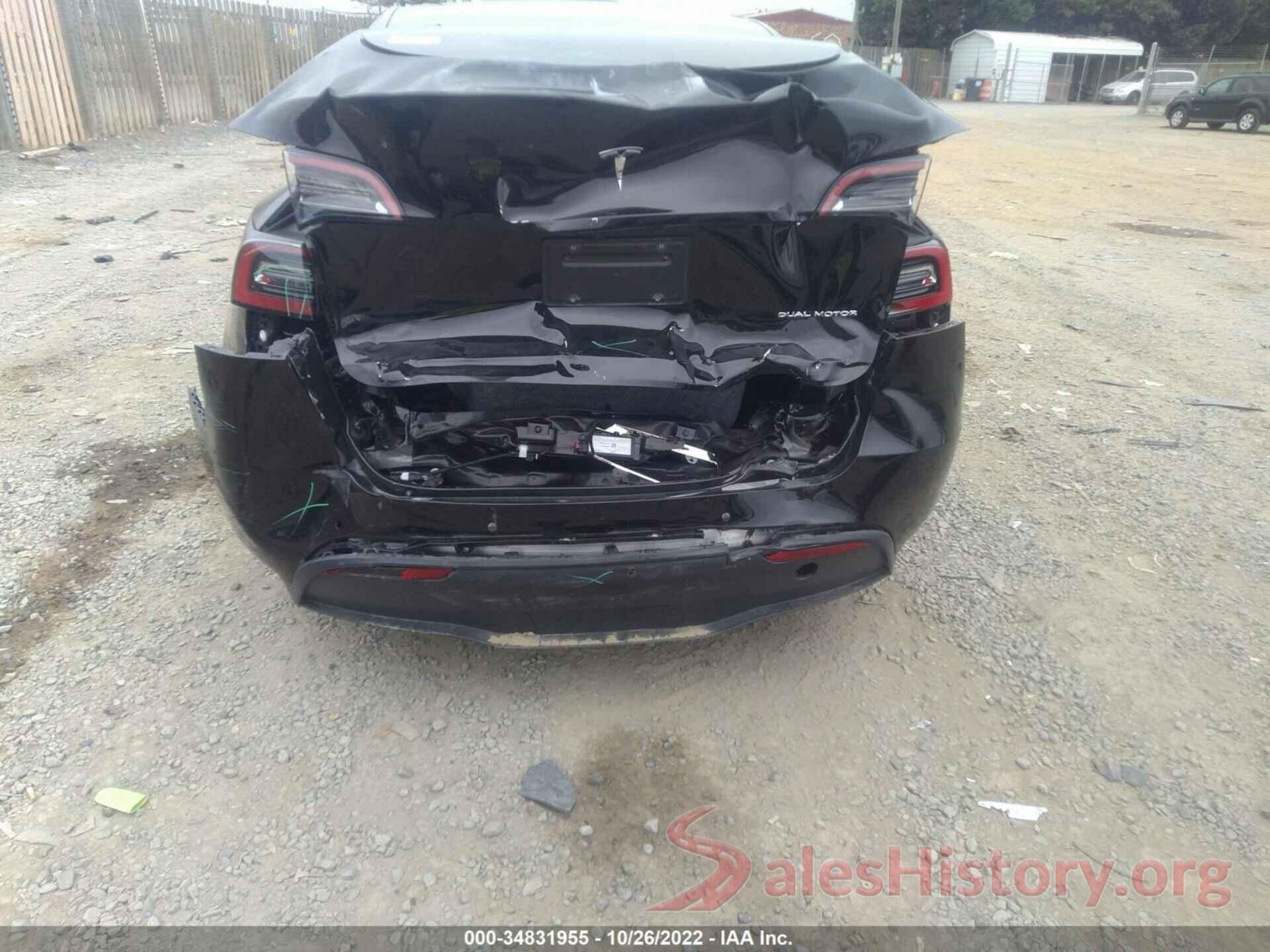 5YJYGDEE8MF283989 2021 TESLA MODEL Y