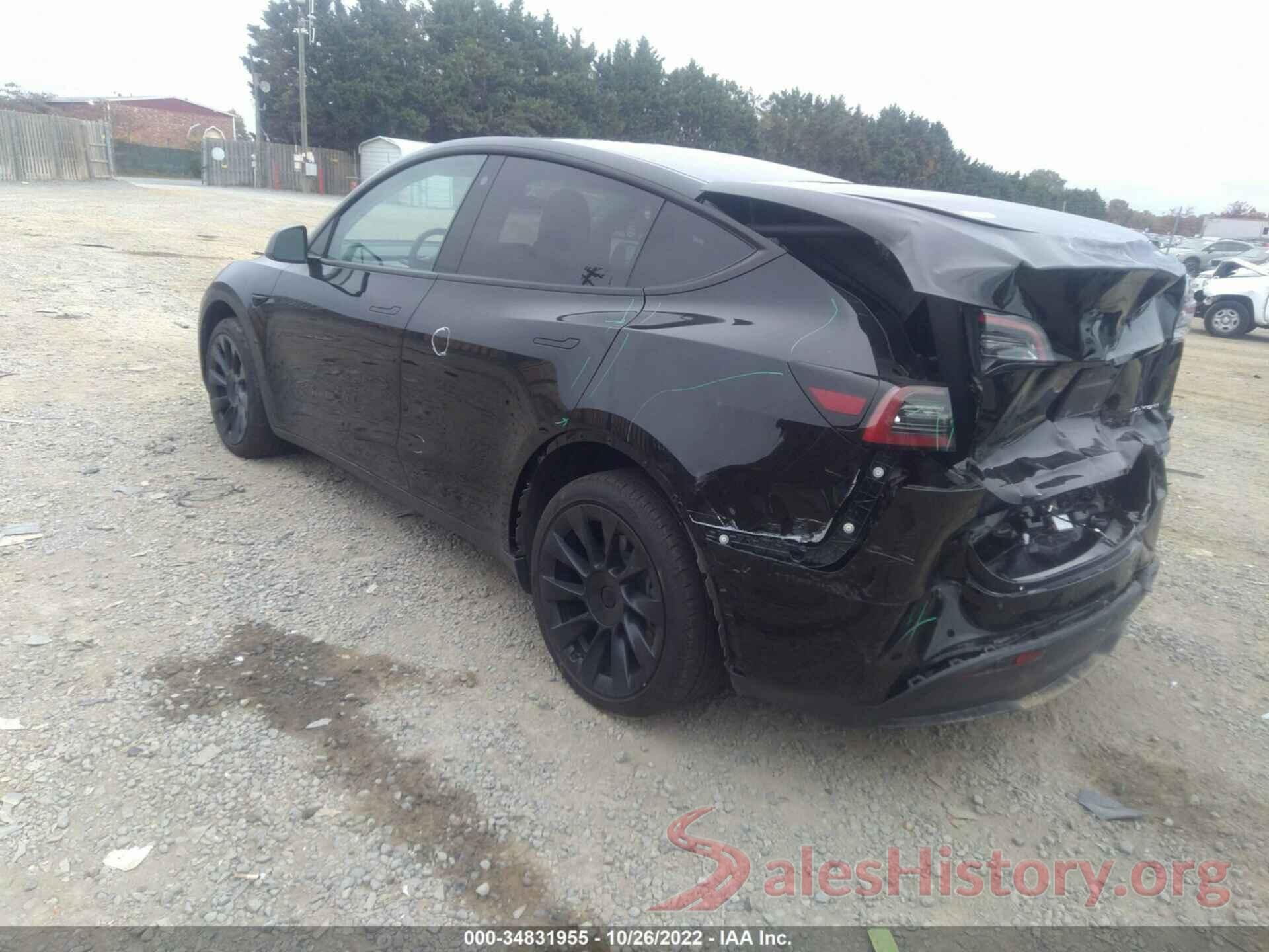 5YJYGDEE8MF283989 2021 TESLA MODEL Y