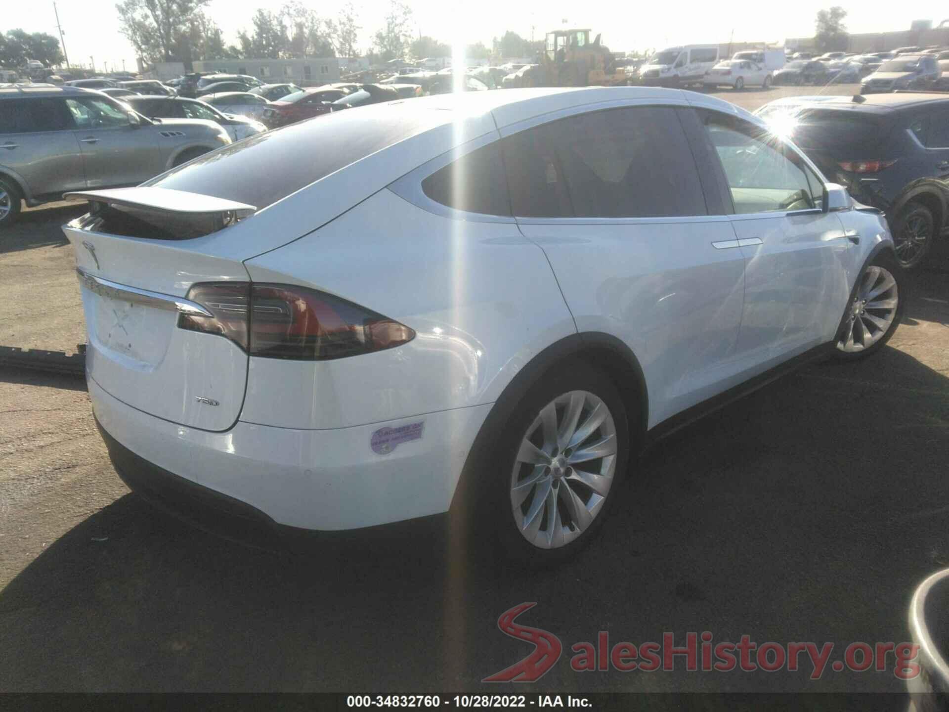 5YJXCAE25JF137167 2018 TESLA MODEL X