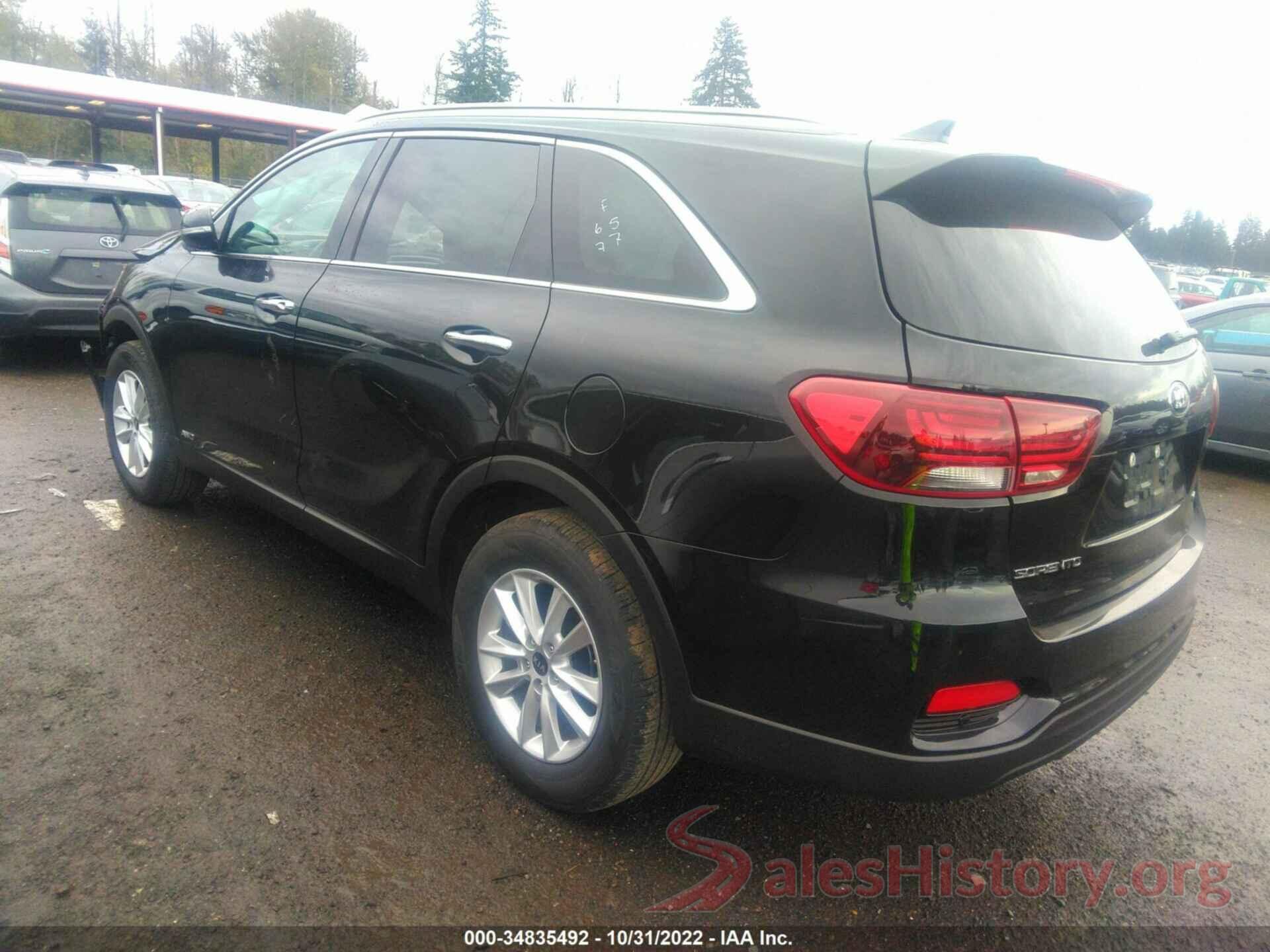 5XYPGDA33KG523603 2019 KIA SORENTO