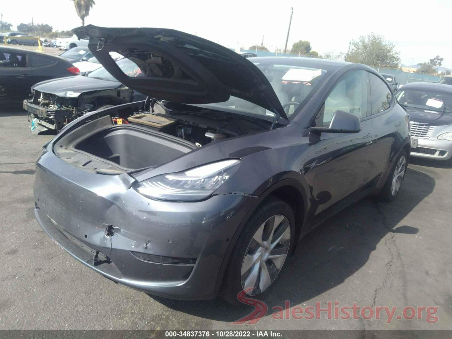 5YJYGDEEXMF161960 2021 TESLA MODEL Y