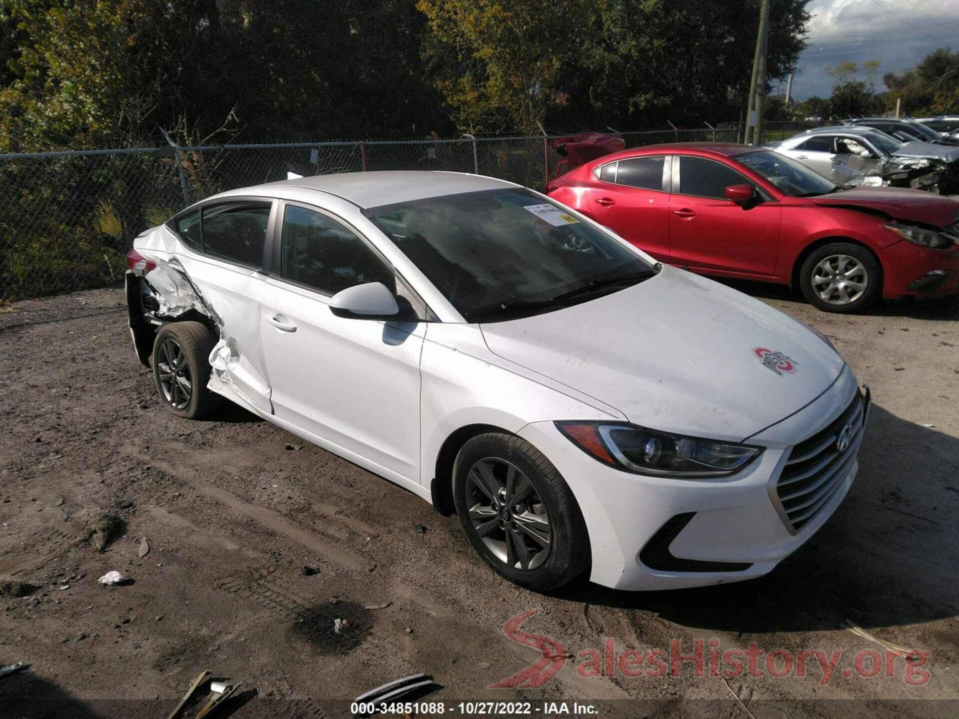 5NPD84LF0JH219594 2018 HYUNDAI ELANTRA