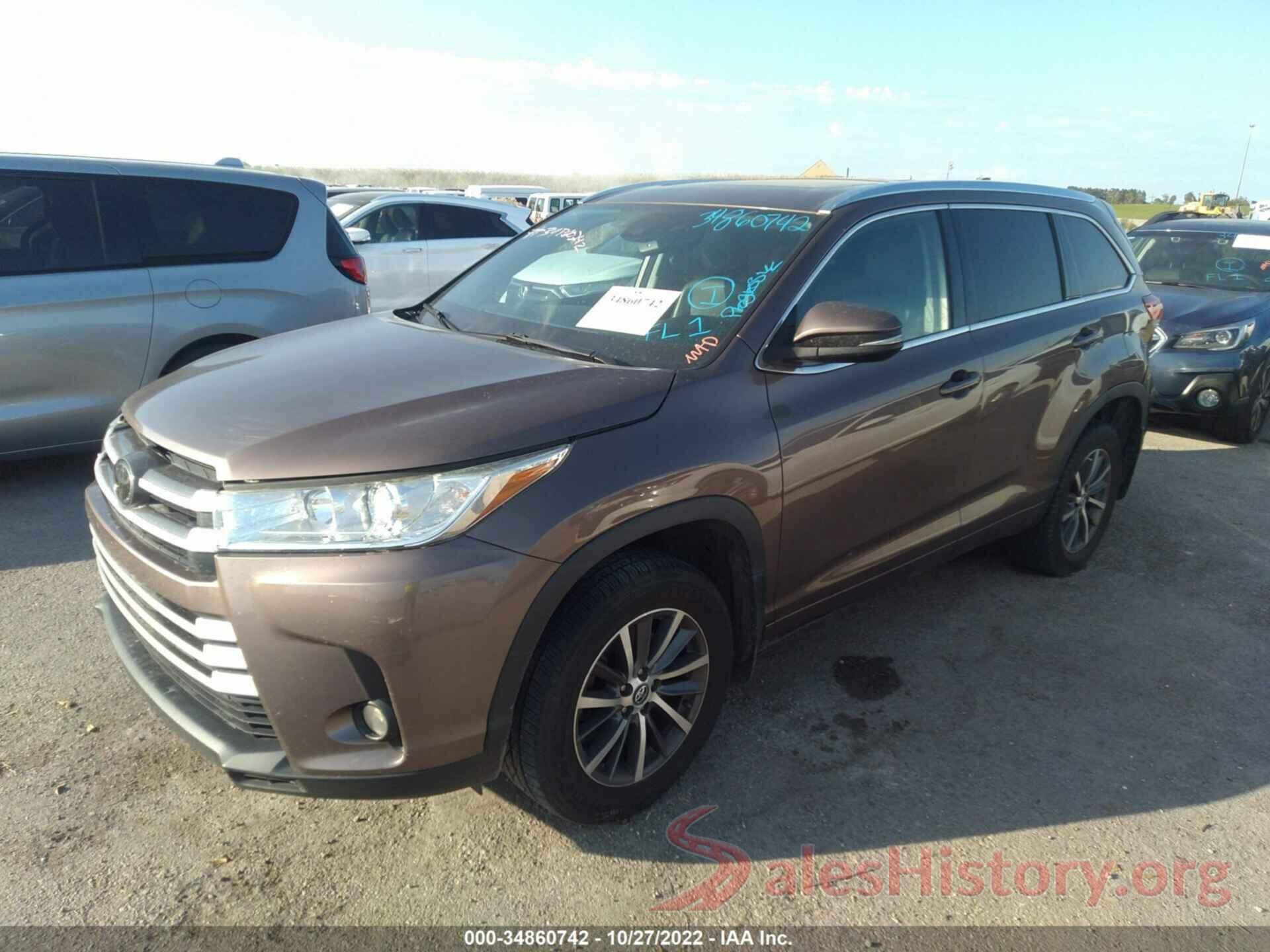 5TDJZRFH8JS846855 2018 TOYOTA HIGHLANDER