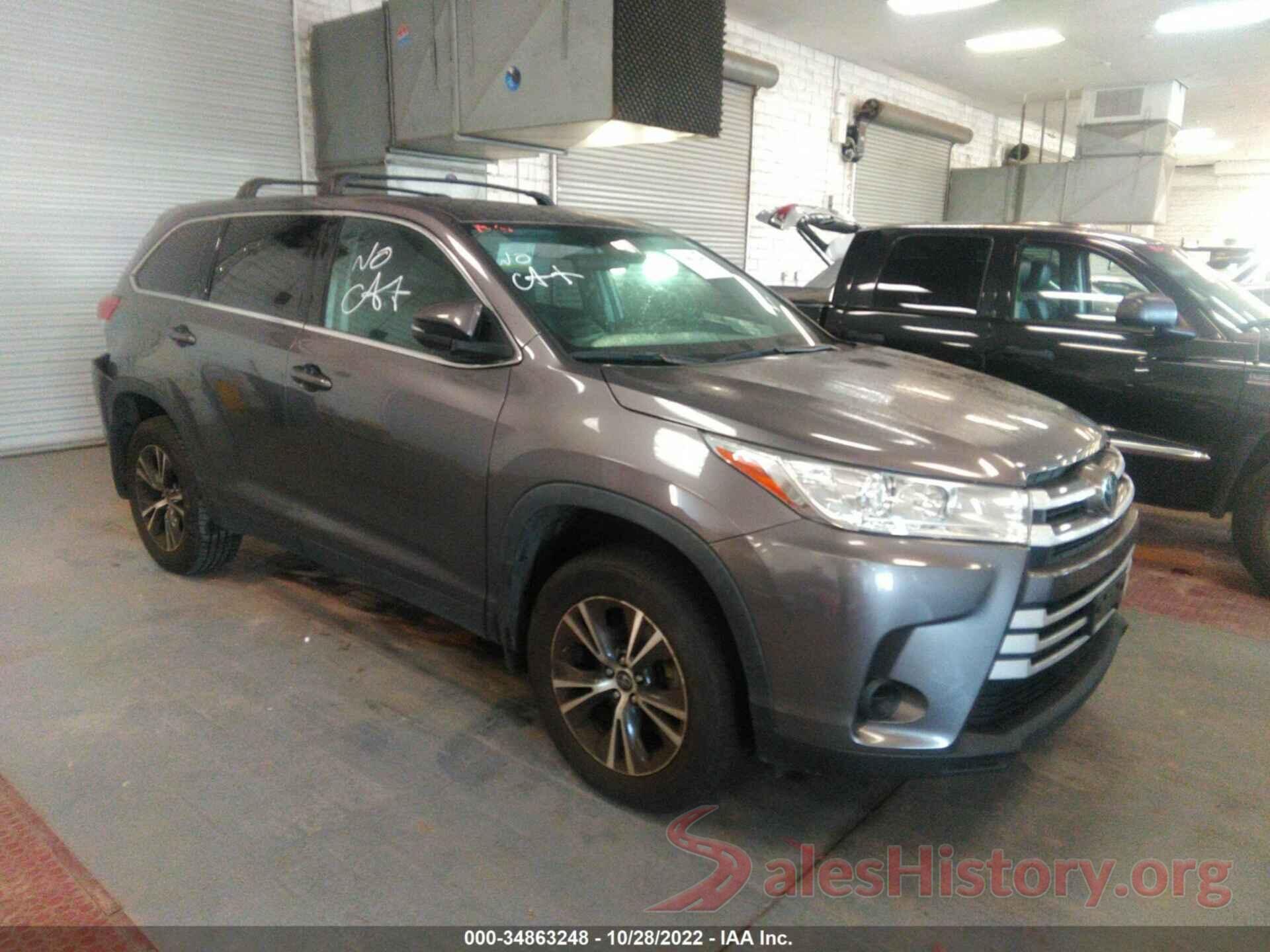 5TDZZRFH0KS364174 2019 TOYOTA HIGHLANDER