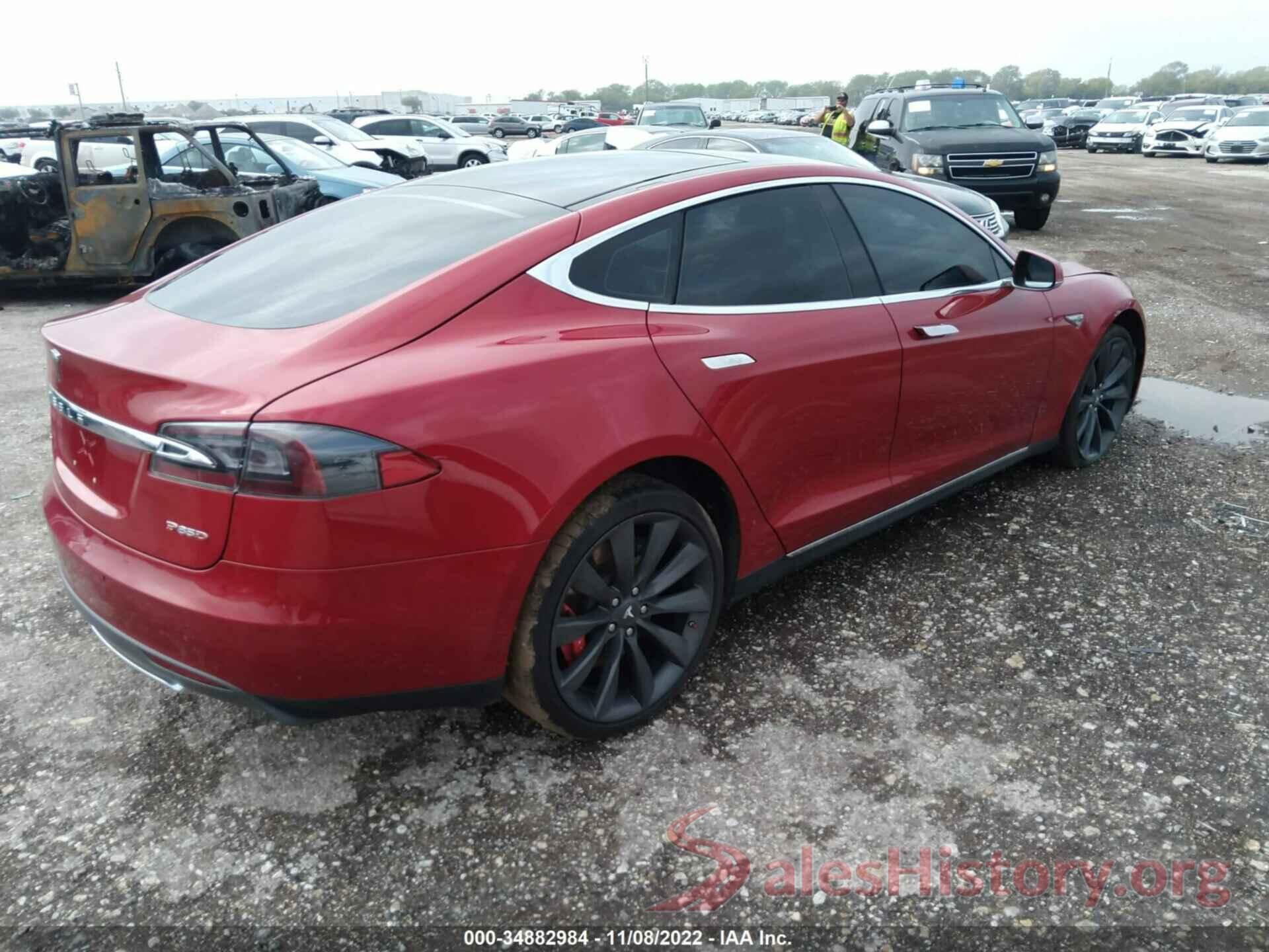 5YJSA1H2XEFP63587 2014 TESLA MODEL S