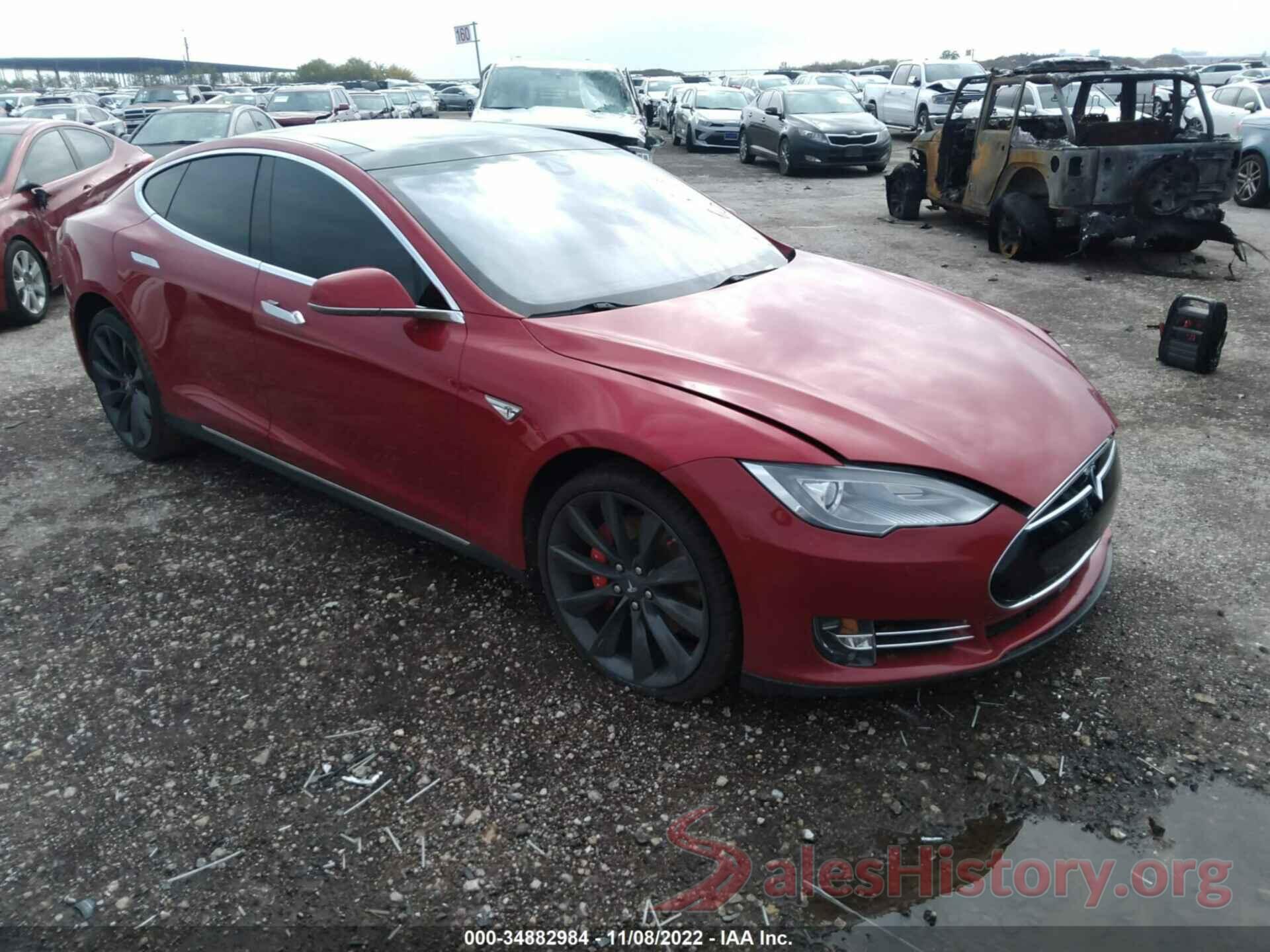 5YJSA1H2XEFP63587 2014 TESLA MODEL S