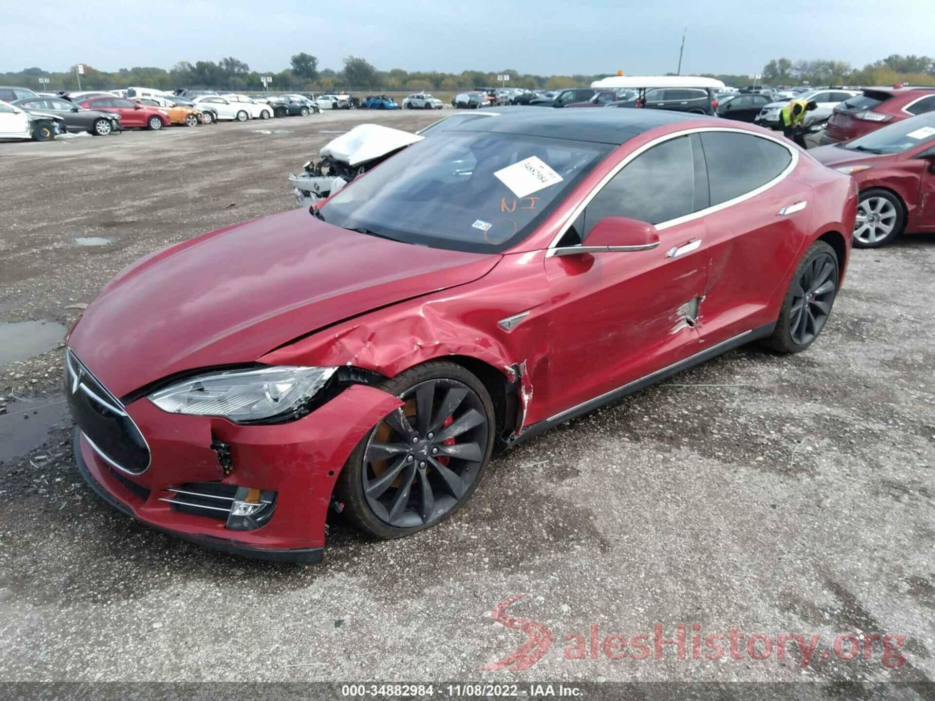 5YJSA1H2XEFP63587 2014 TESLA MODEL S