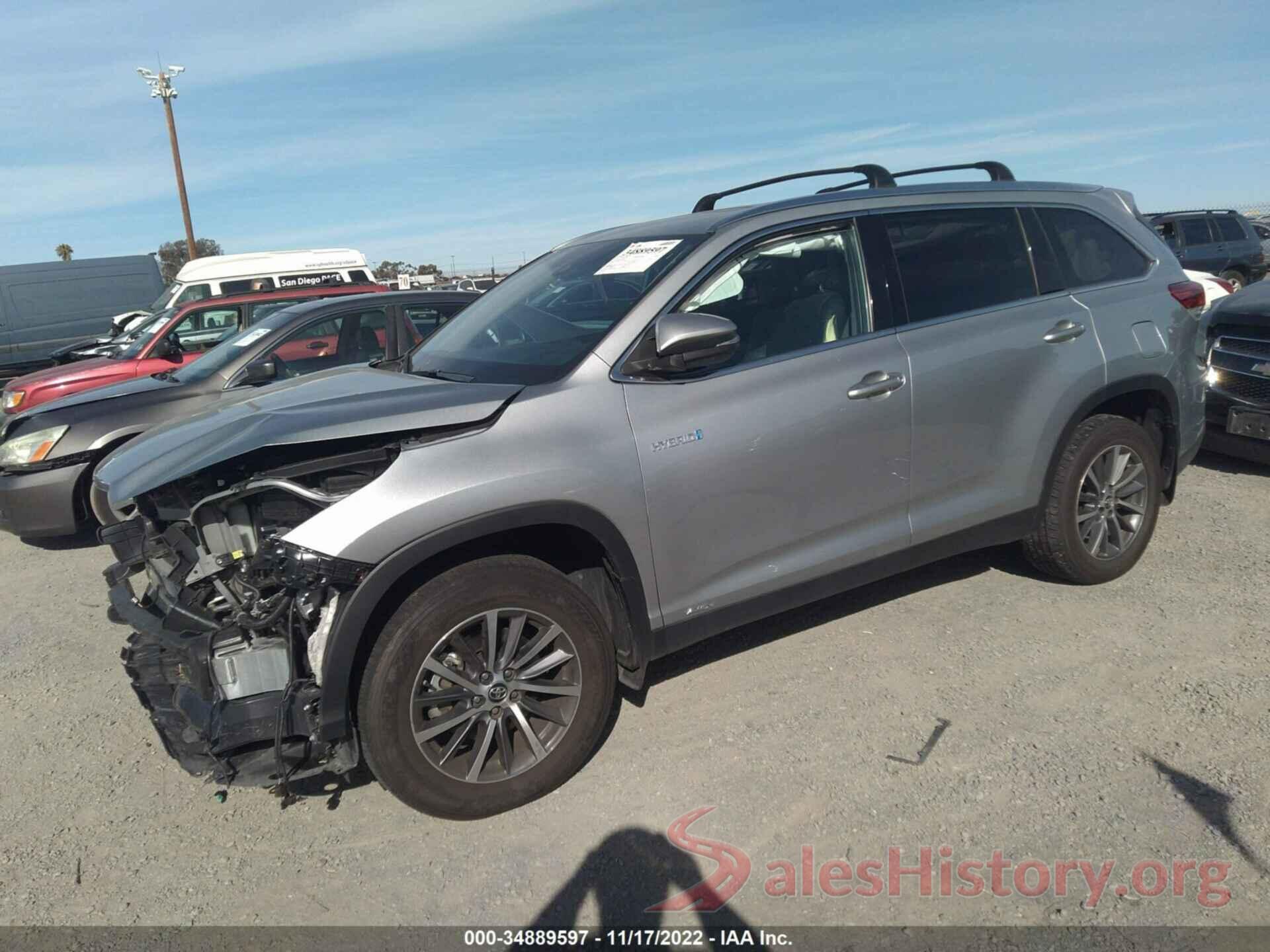 5TDJGRFH7KS074579 2019 TOYOTA HIGHLANDER