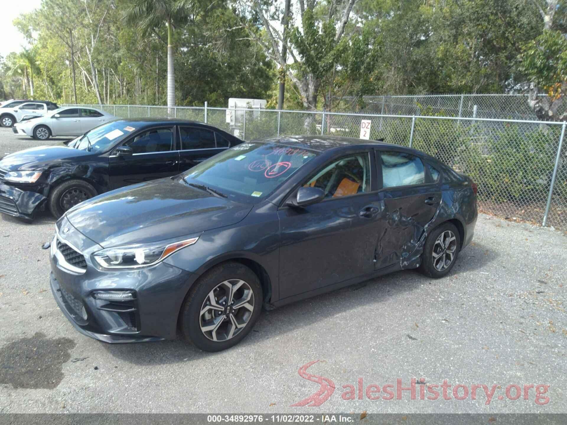 3KPF24AD4LE204034 2020 KIA FORTE