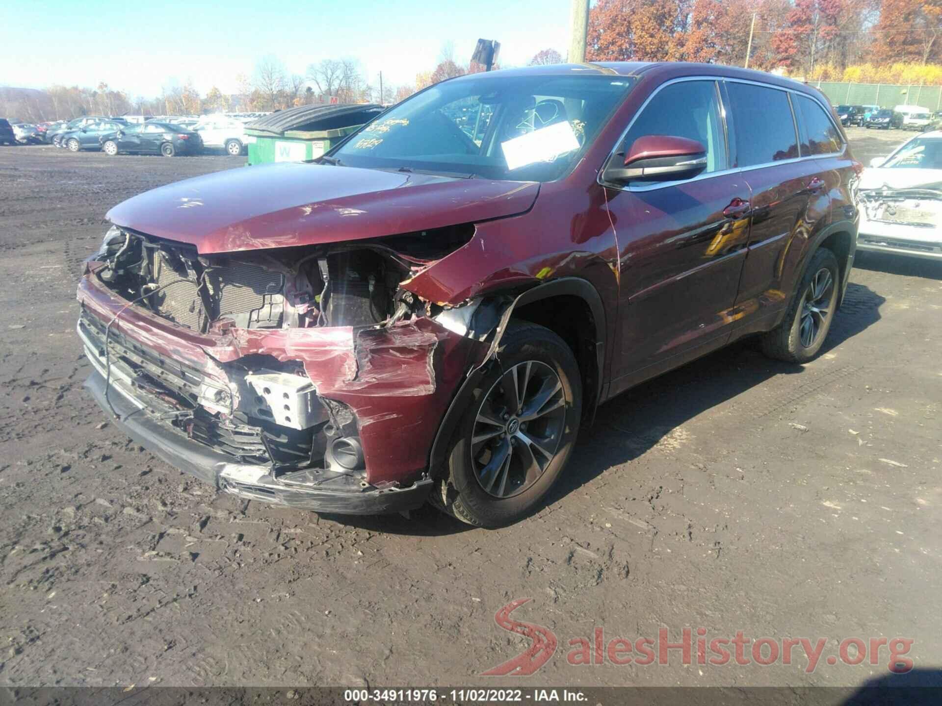 5TDBZRFH3JS872509 2018 TOYOTA HIGHLANDER