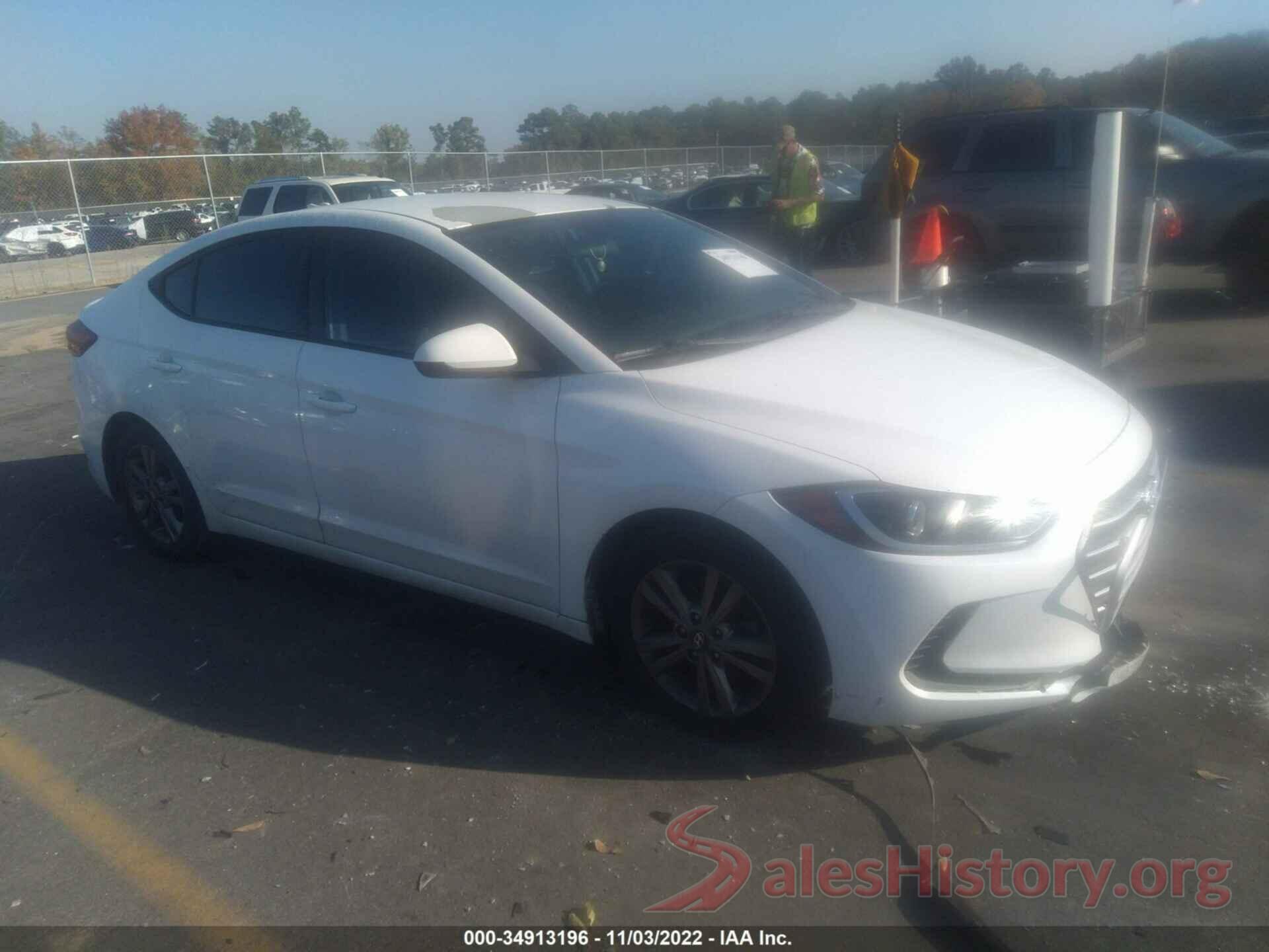 5NPD84LF2HH092812 2017 HYUNDAI ELANTRA