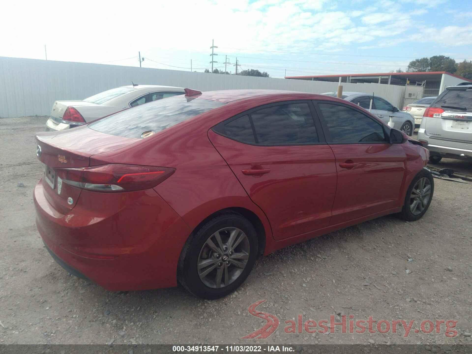 5NPD84LF5JH298163 2018 HYUNDAI ELANTRA