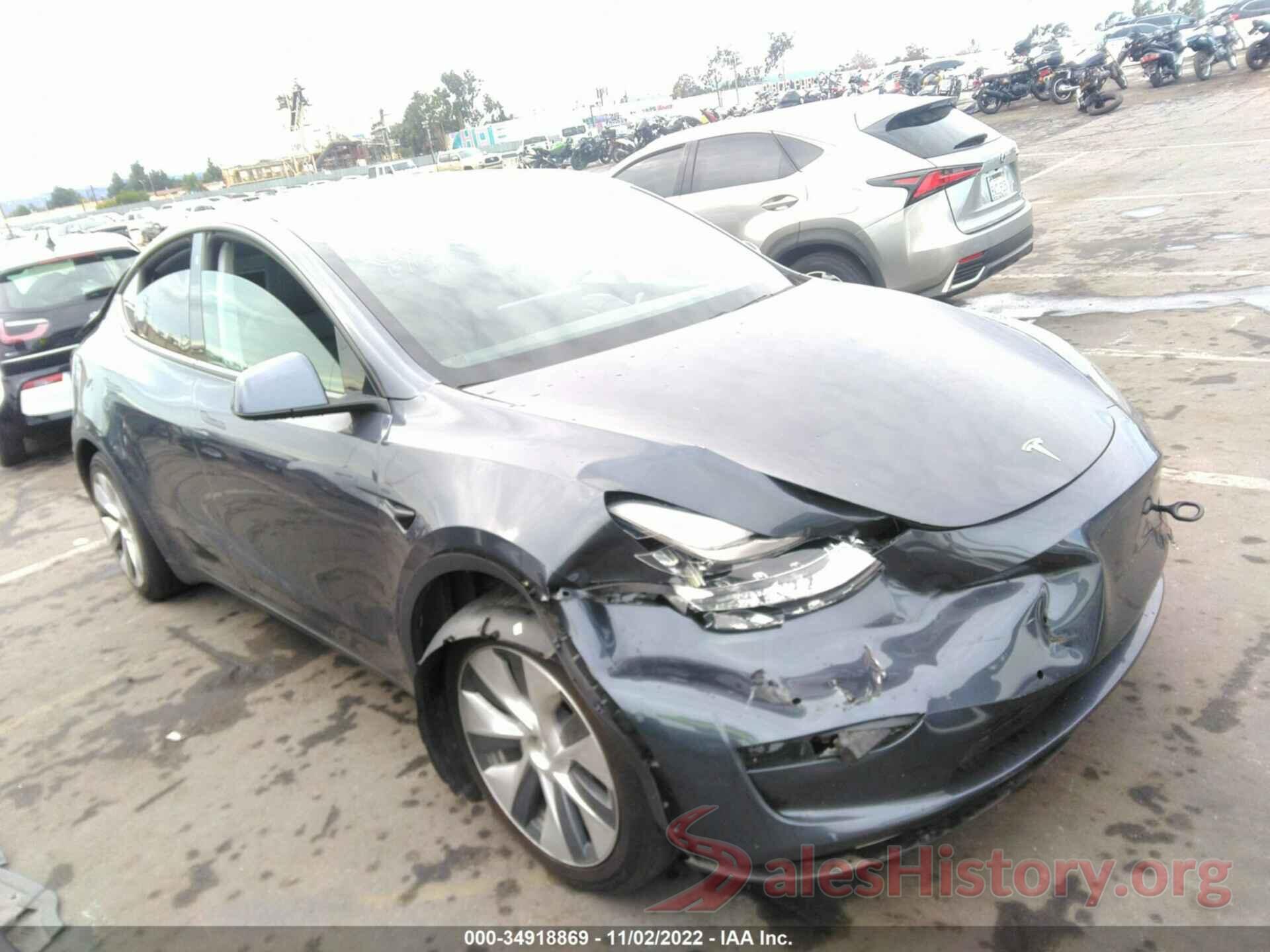 5YJYGDEEXMF083602 2021 TESLA MODEL Y