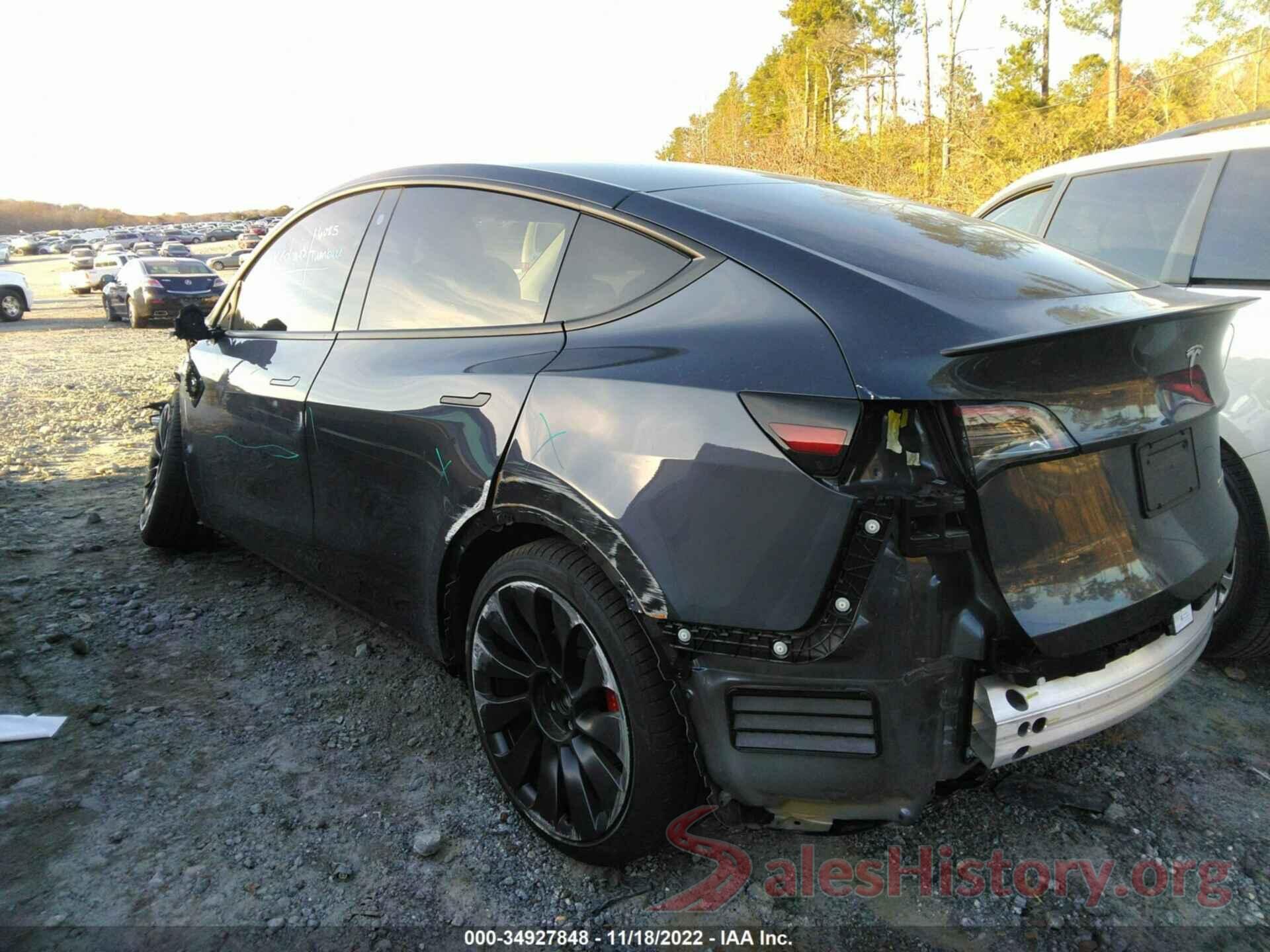 7SAYGDEF9NF377120 2022 TESLA MODEL Y