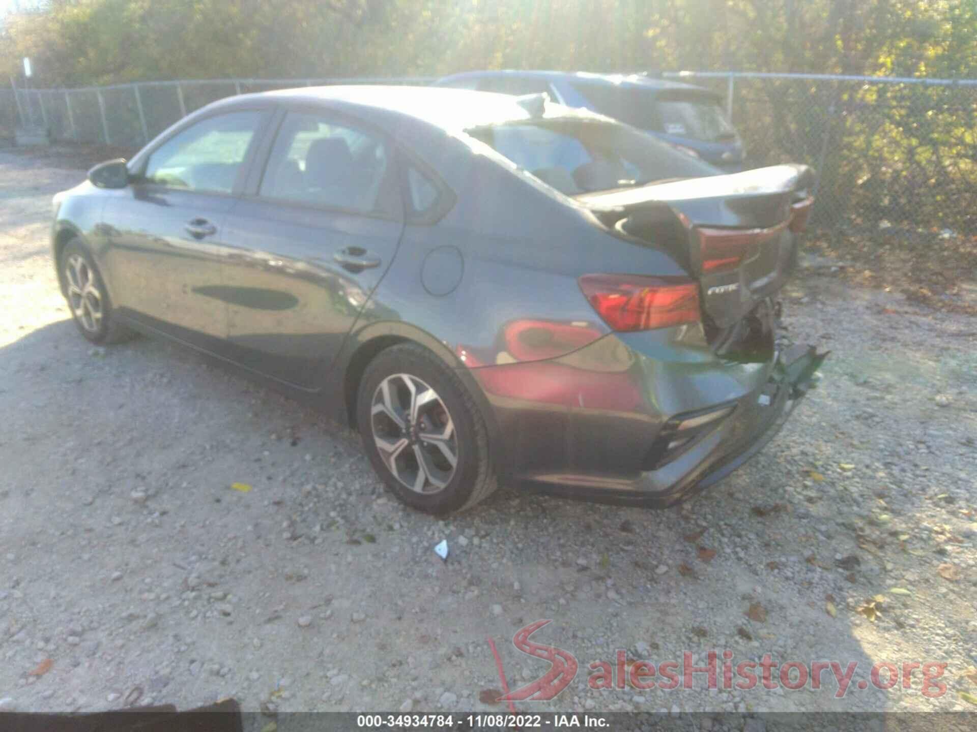 3KPF24AD8LE154142 2020 KIA FORTE