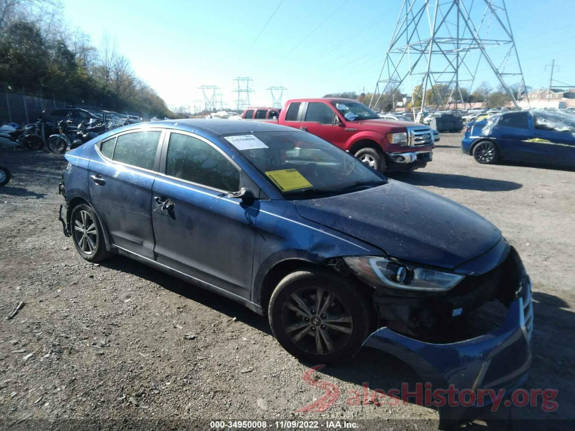 5NPD84LF8JH275945 2018 HYUNDAI ELANTRA