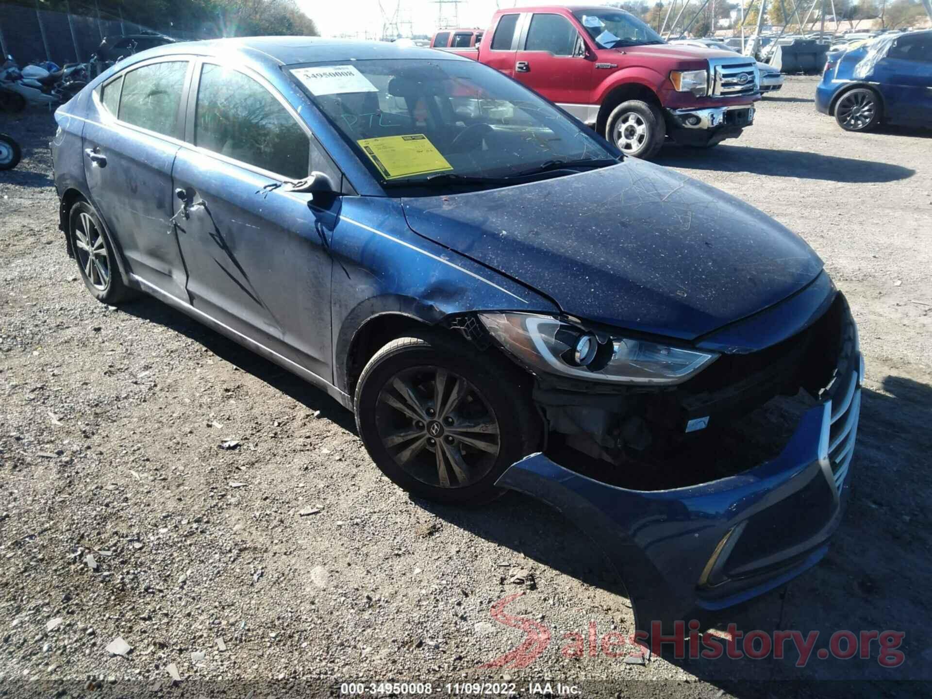 5NPD84LF8JH275945 2018 HYUNDAI ELANTRA