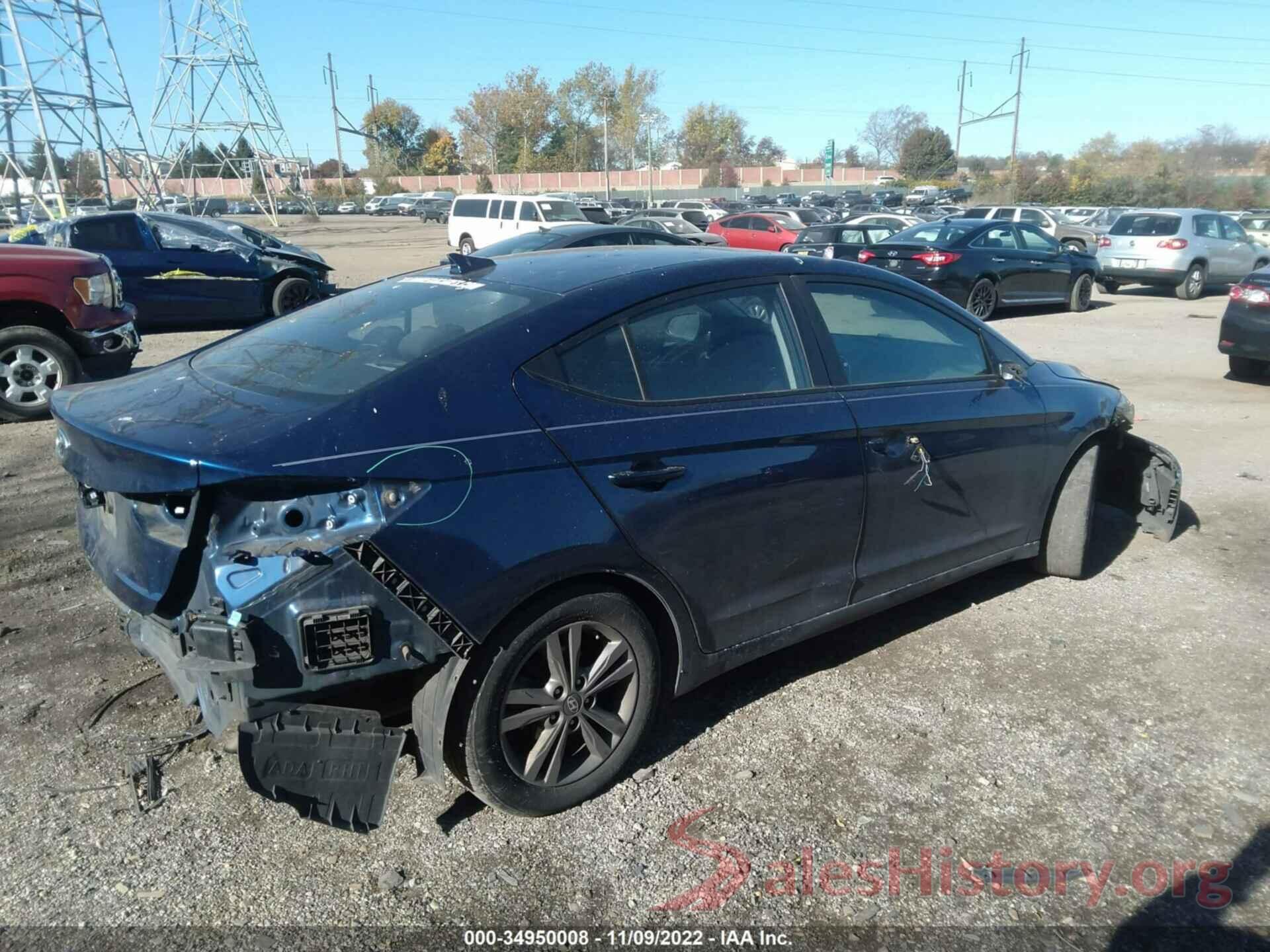 5NPD84LF8JH275945 2018 HYUNDAI ELANTRA