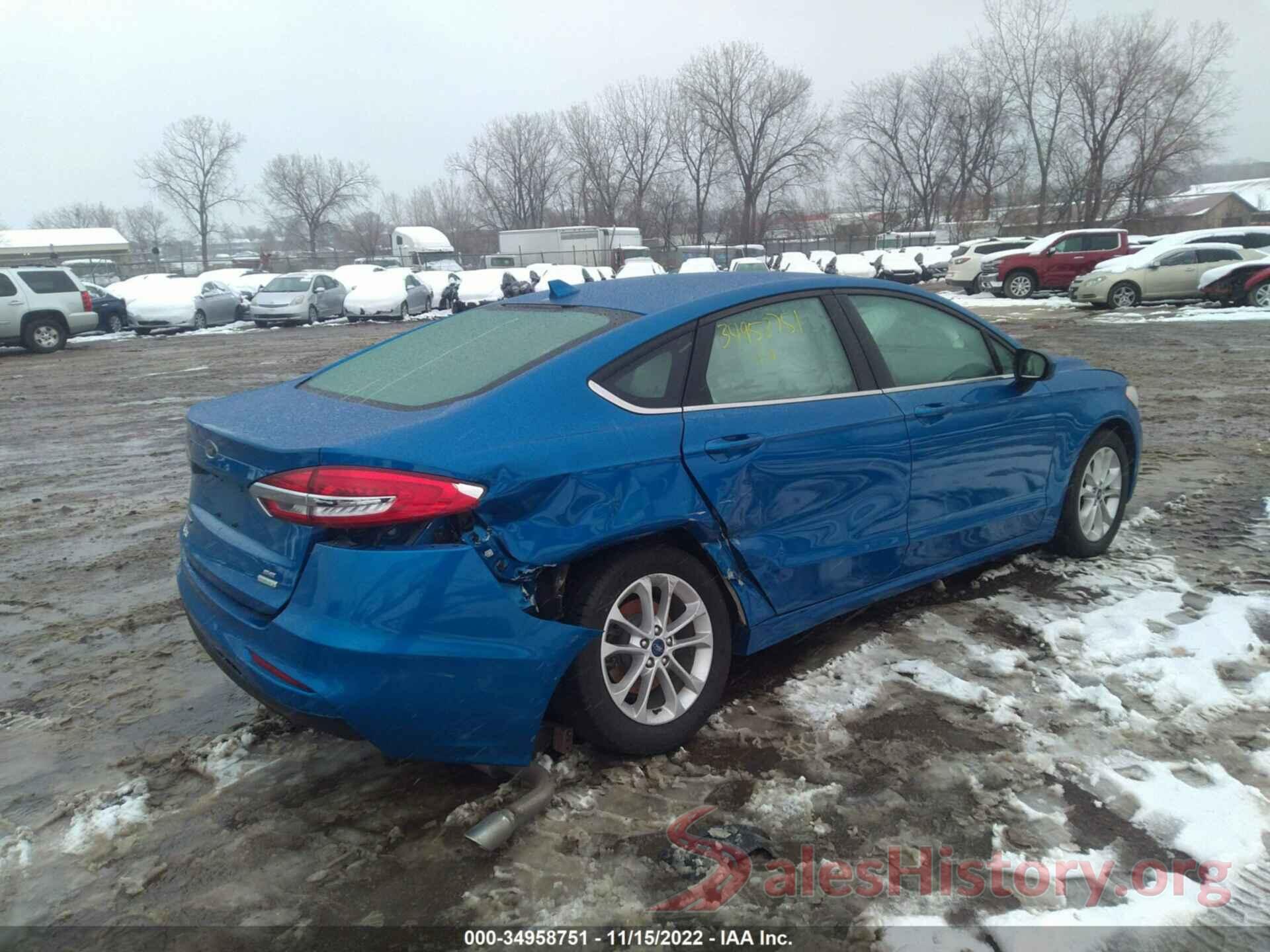 3FA6P0HD1KR230605 2019 FORD FUSION