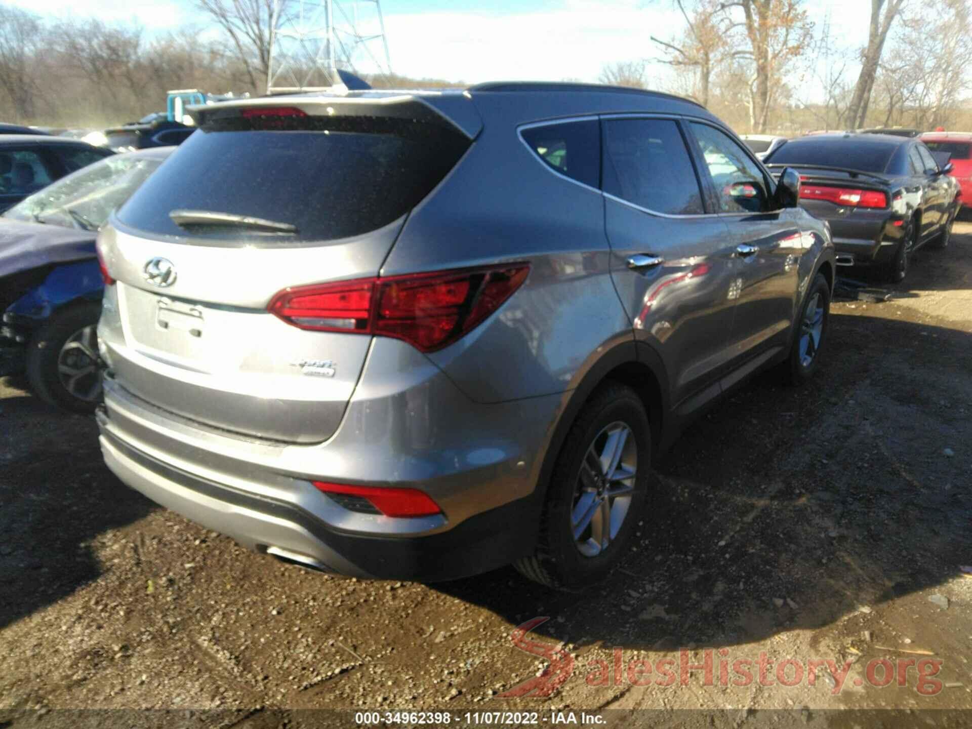 5NMZUDLB6HH030616 2017 HYUNDAI SANTA FE SPORT