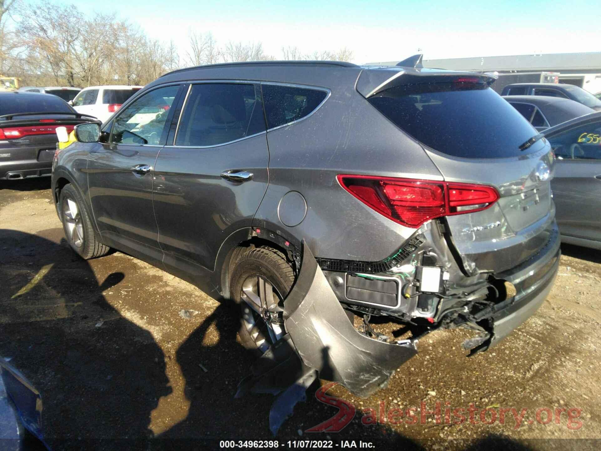 5NMZUDLB6HH030616 2017 HYUNDAI SANTA FE SPORT