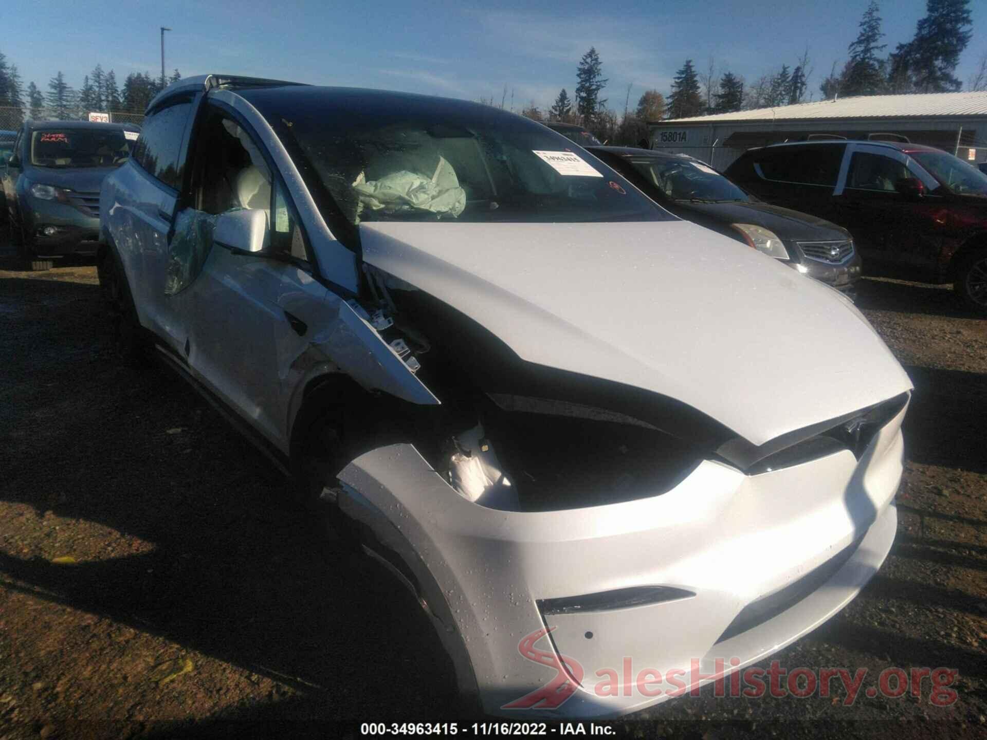 7SAXCAE58NF360192 2022 TESLA MODEL X